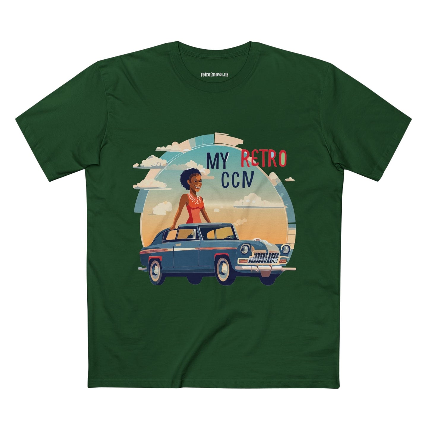 Retro Car Shirts Vintage Car Shirts RC 14 Unisex Premium Cotton Tee With Original Art Design