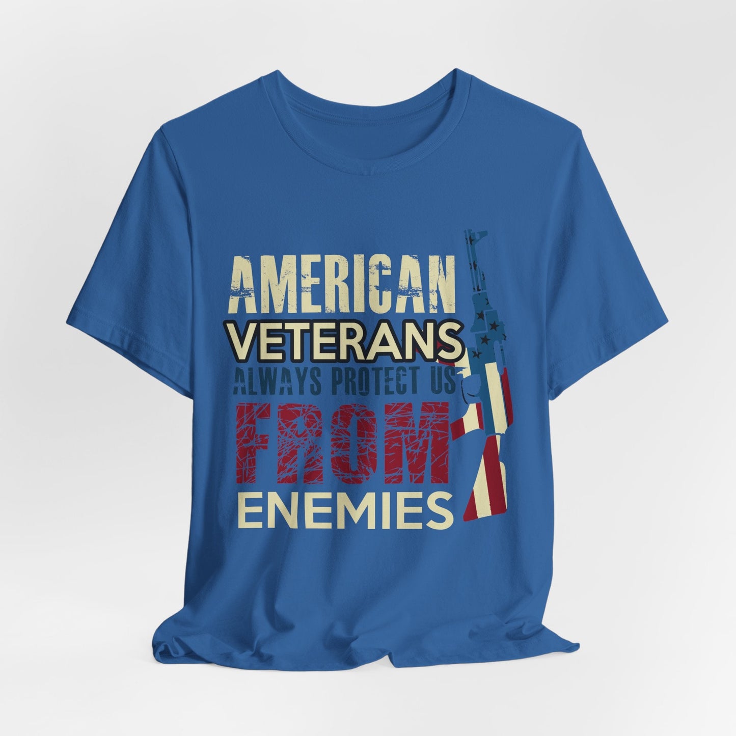Army Veteran Patriotic Graphic Design Unisex Cotton T-Shirt v44