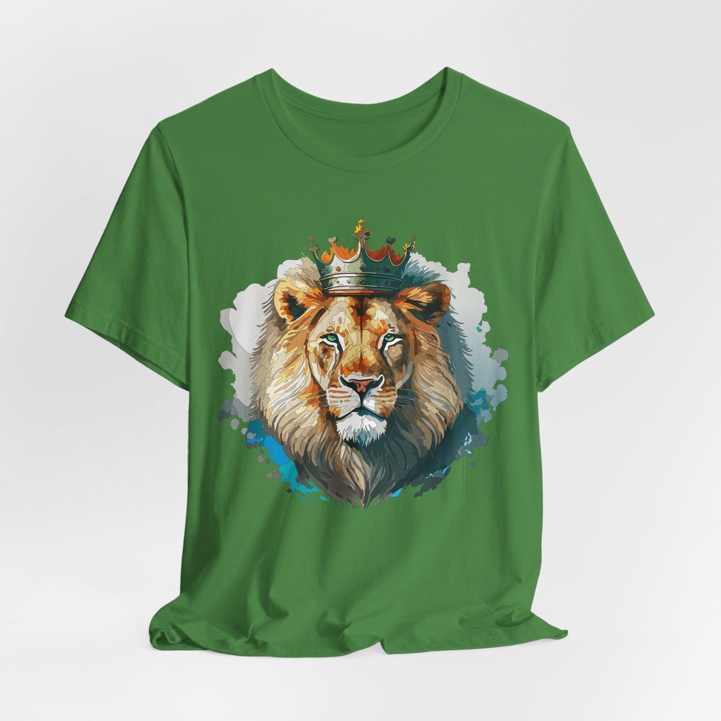 Unisex King Lion Tee, Animal Shirt, Tee Shirt with Lion, Crown T-Shirt, Animal King Tees, Crown Shirt, Safari T-Shirt 3