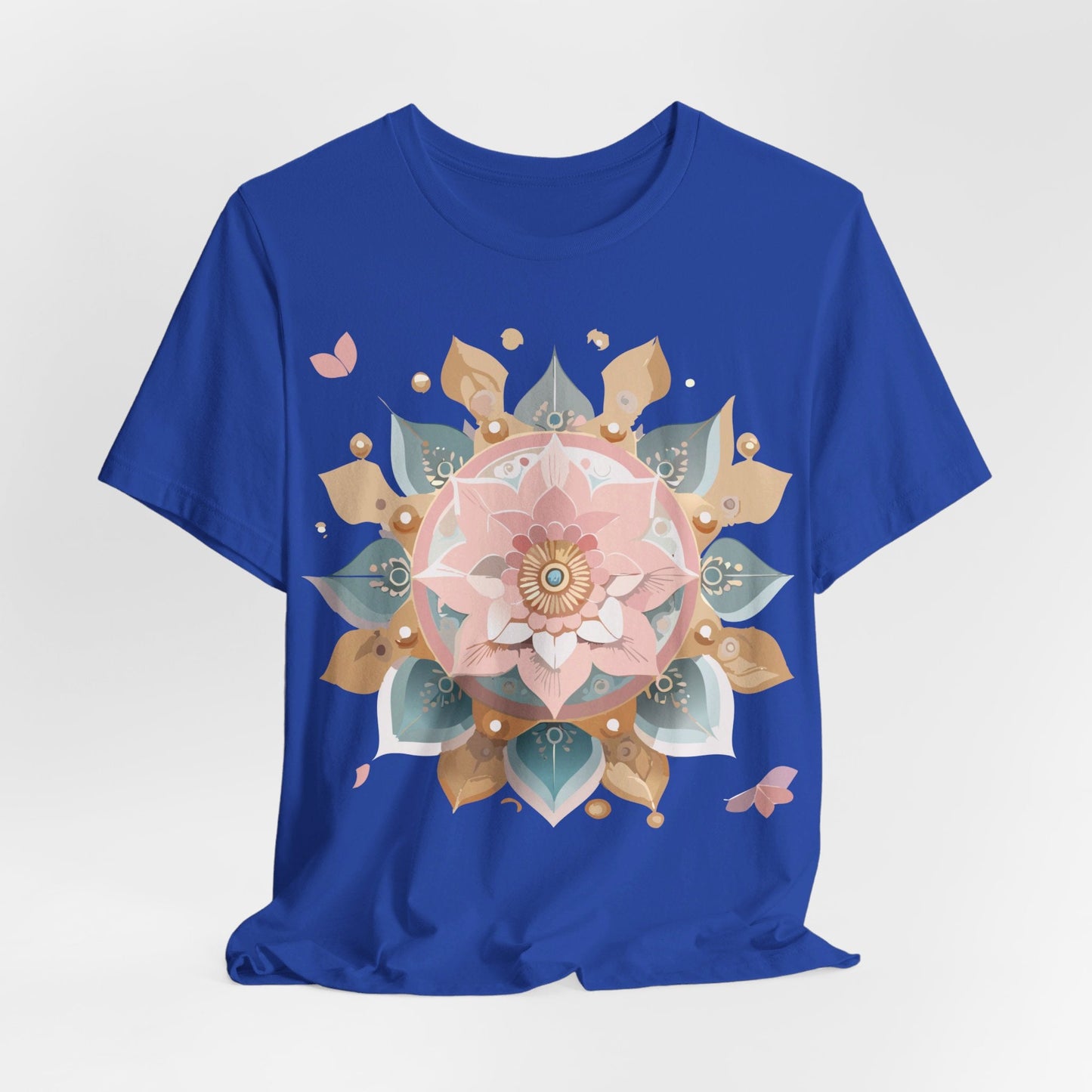 Mandala Graphic Unisex 100 Cotton Vintage Floral Artwork Tee 12