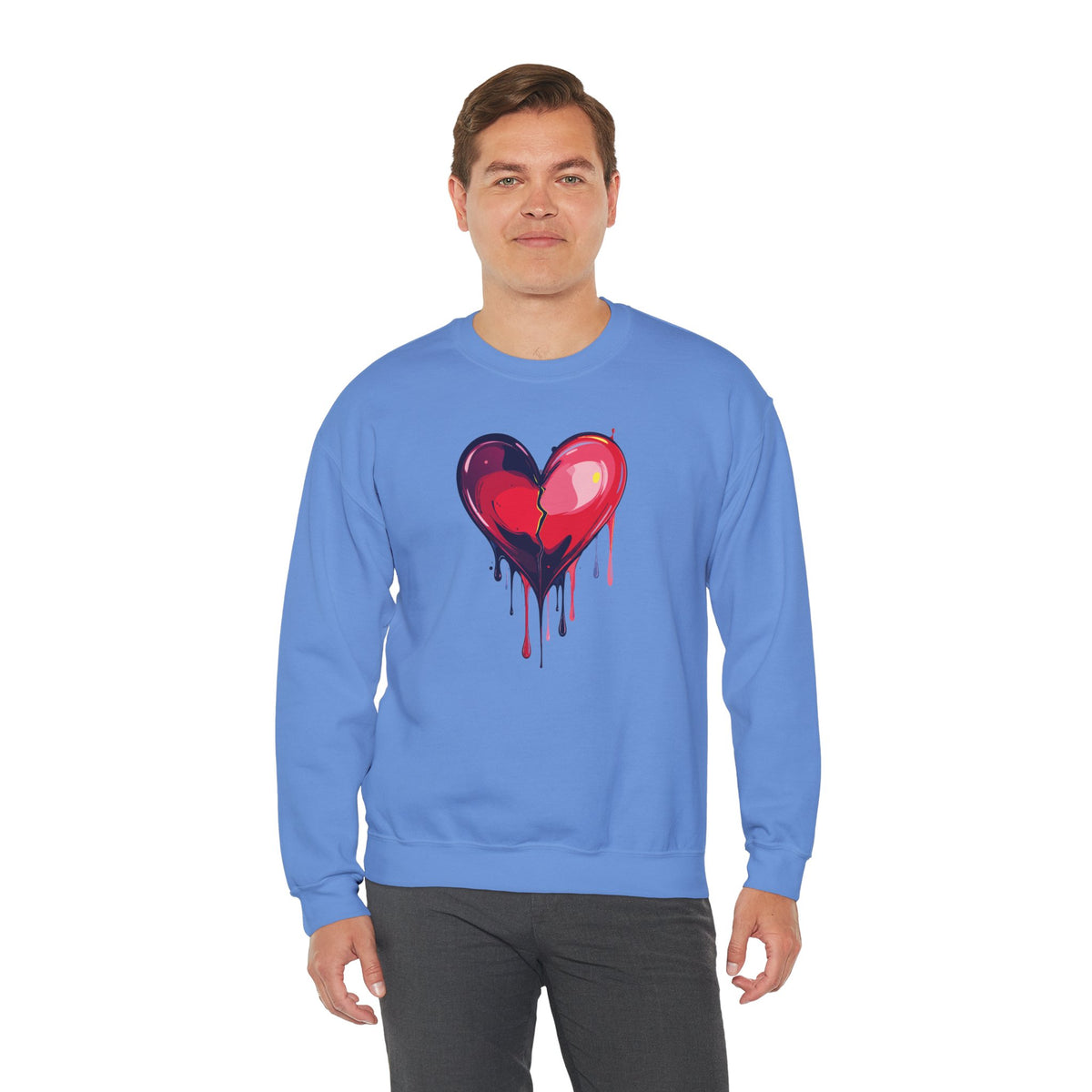 Big Red Heart Sweatshirt, Love Sweatshirt, Valentine's Day Sweatshirt, Heart Sweatshirt 118