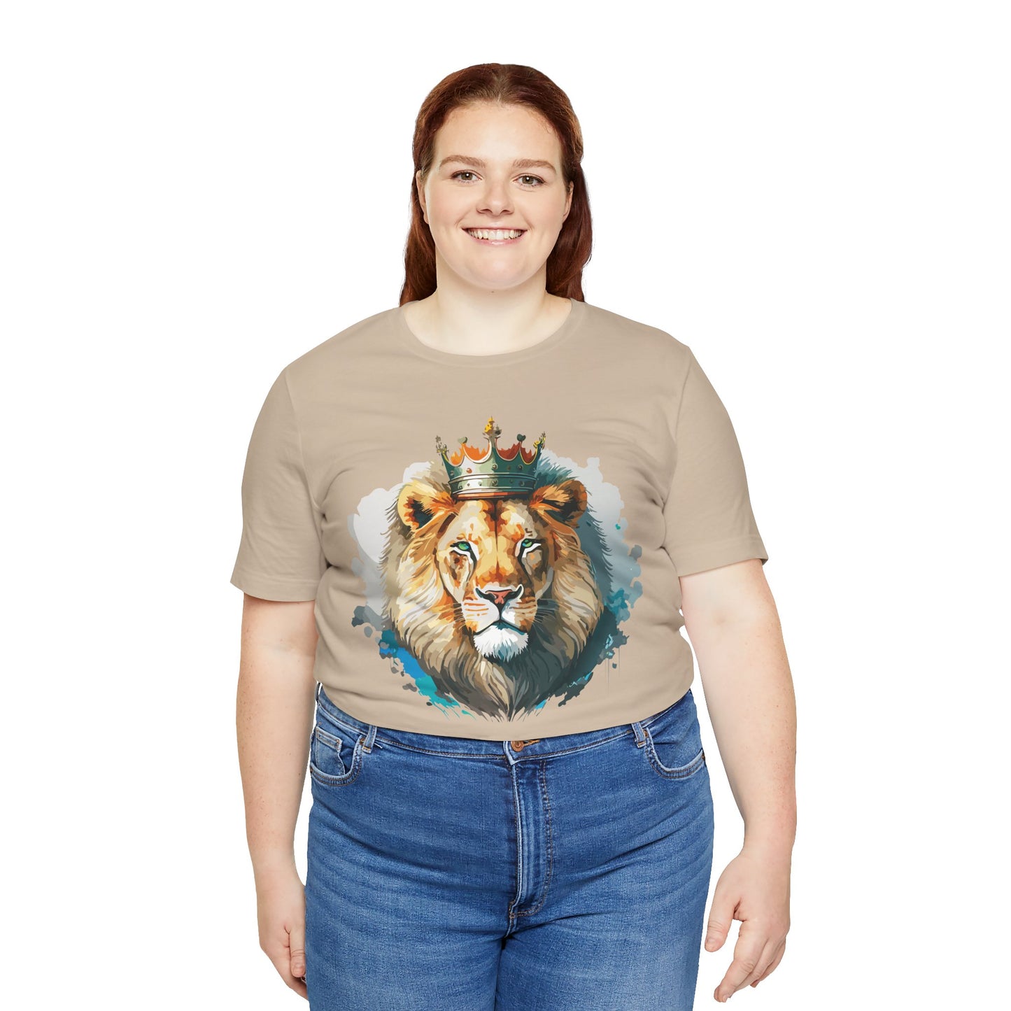 Lion Shirt, Animal Shirt, T-Shirt with Lion, Art Design Tee, Animal Tees, Safari T-Shirt, Crown Tee 13