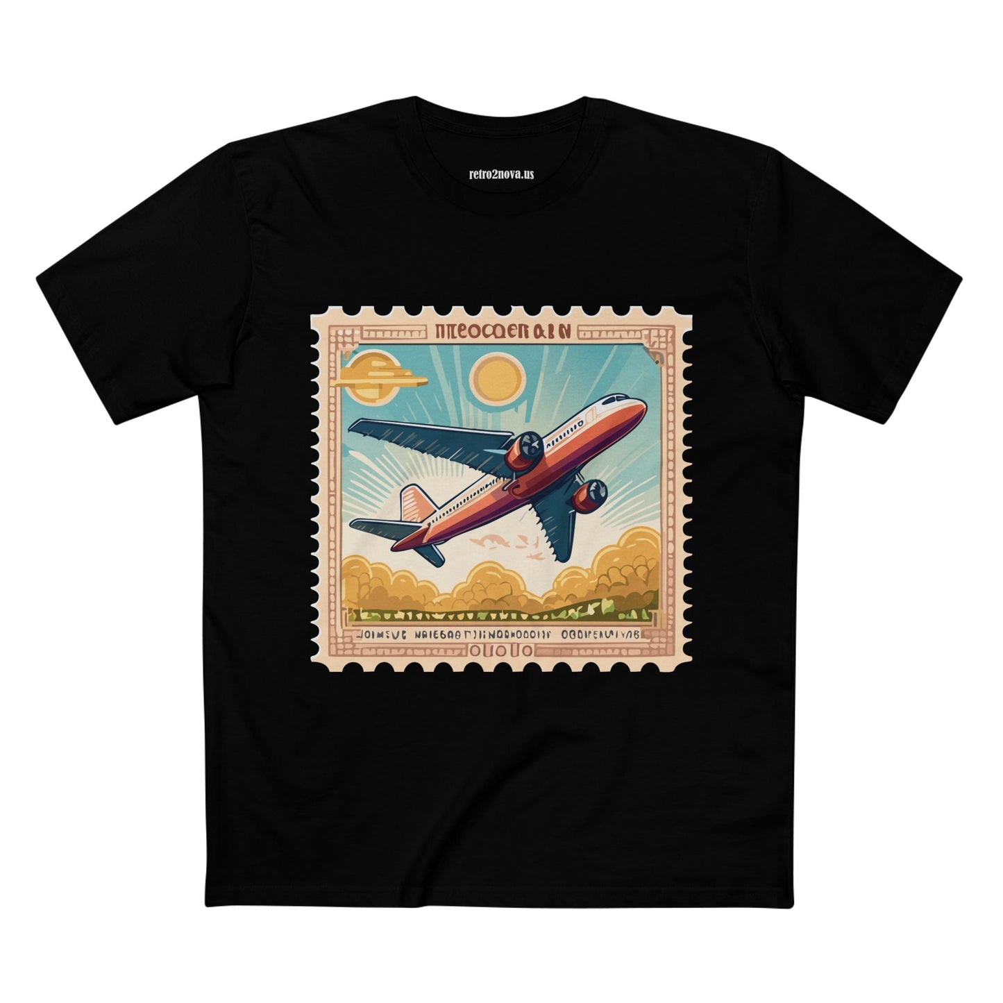 Stamp Shirt Postage Stamp Tee PS5 Unisex Premium Cotton Art Tee By Retro2Nova Pro