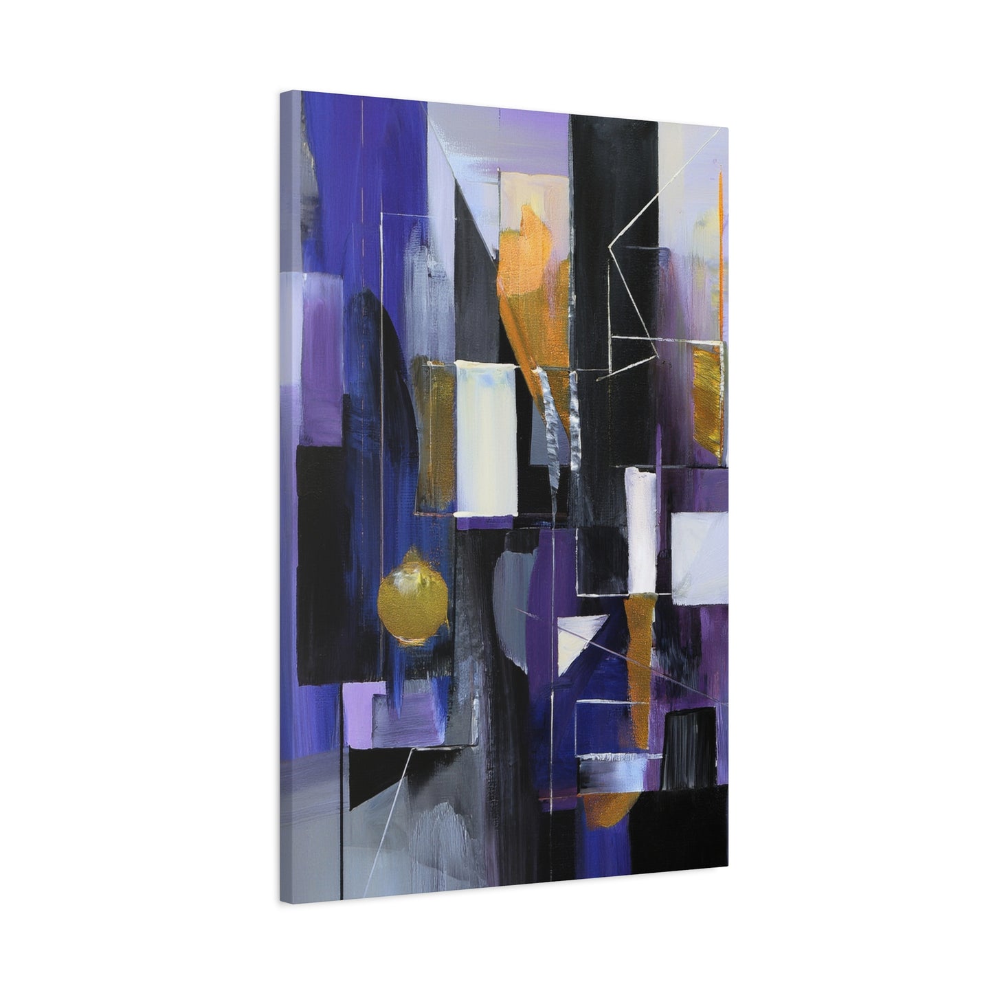 Purple Abstract Painting Print Canvas 20x24,20x30,24x30, 24x32,24x36,30x40, 32x48,36x48,40x60 Pine-Wood Inner Frame ABS-31
