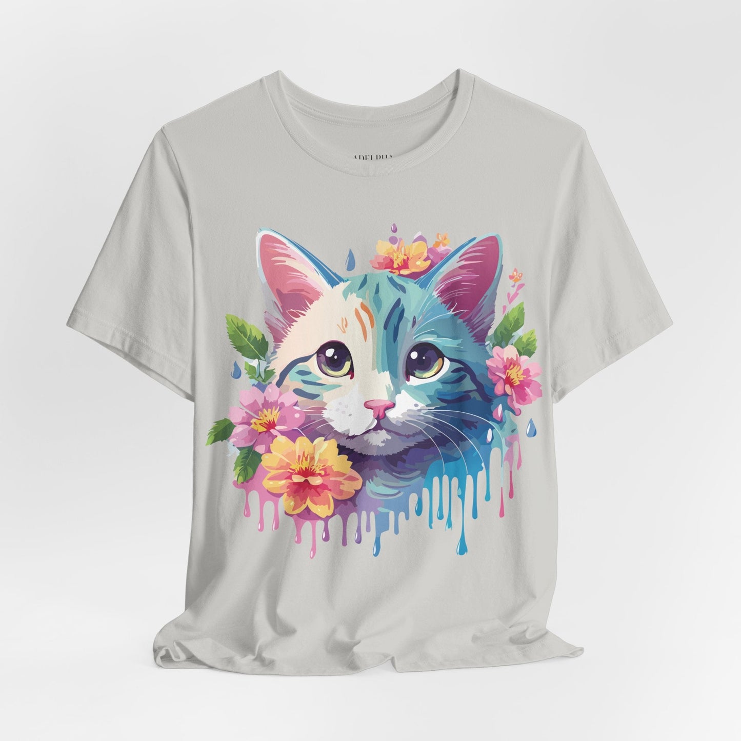 Cat Graphic Tee Unisex Shirt Adelpha Vintage Inspired Short Sleeve
