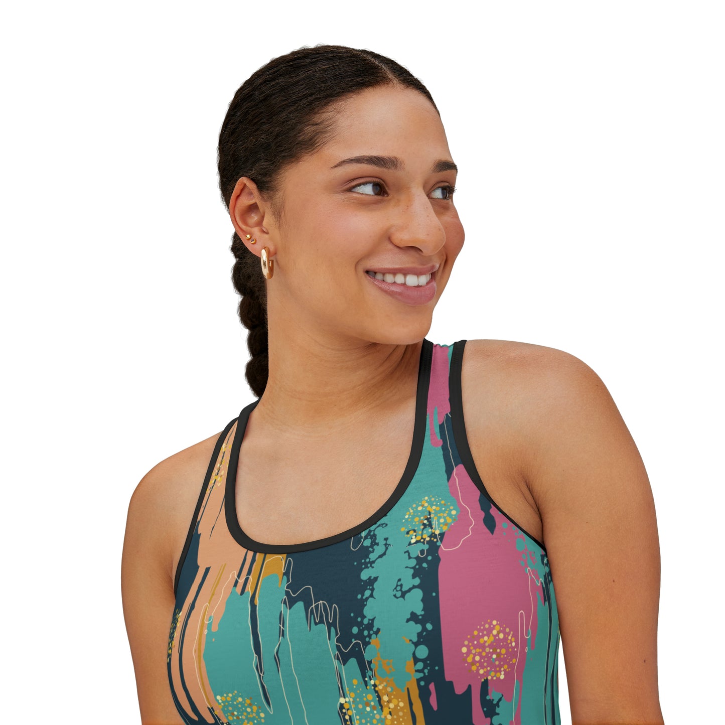 Summer Tank Top with Abstract prints