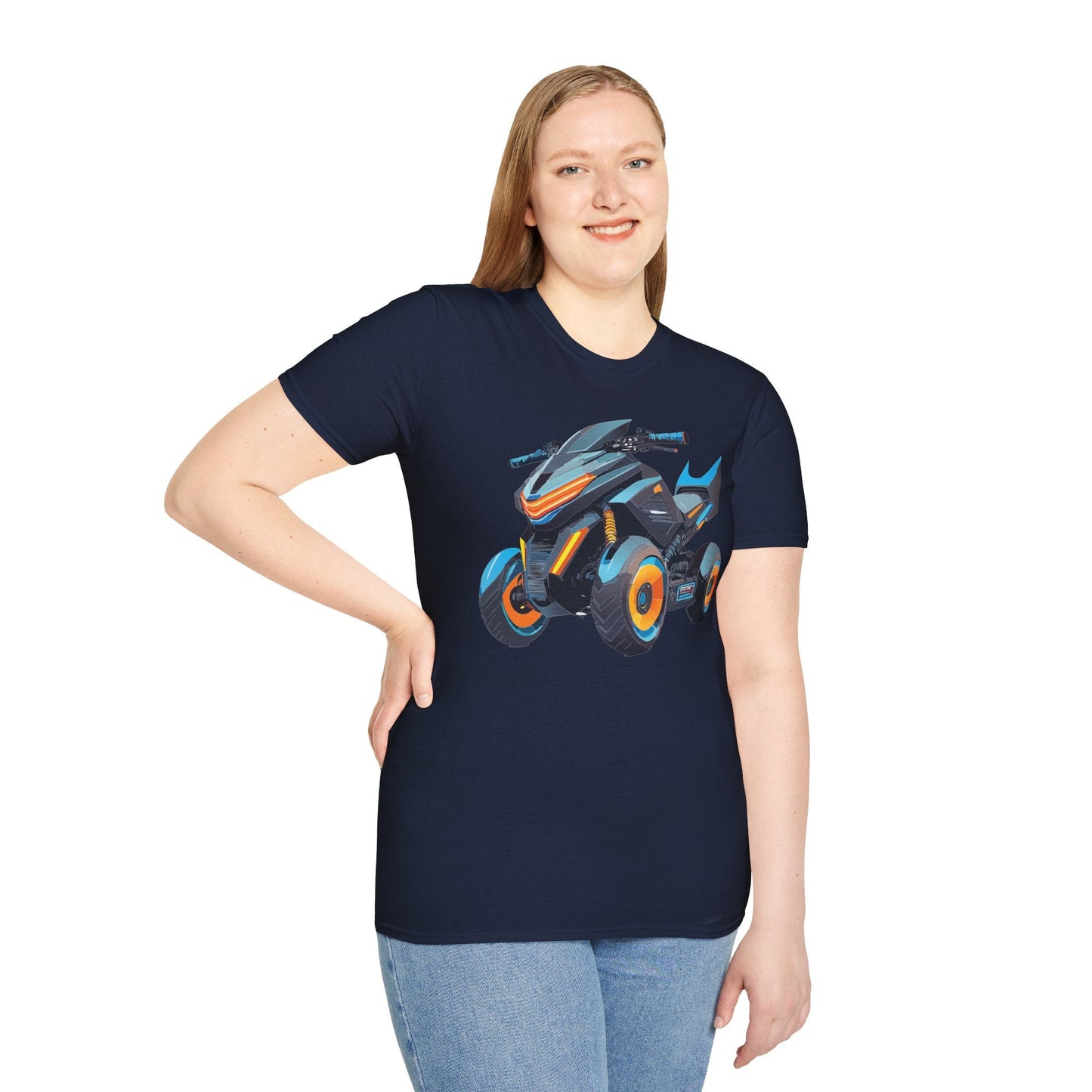 Bike Graphic Unisex Cotton Motorcycle Art Design Tee 7