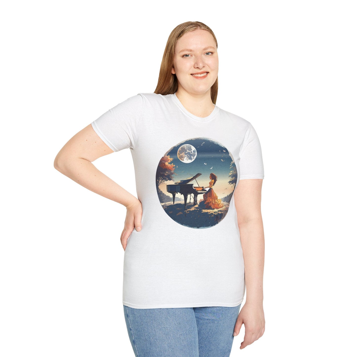 Womens Graphic T Shirt Art Design Gildan Softstyle Tee 100 Percent Ring Spun Cotton Unisex