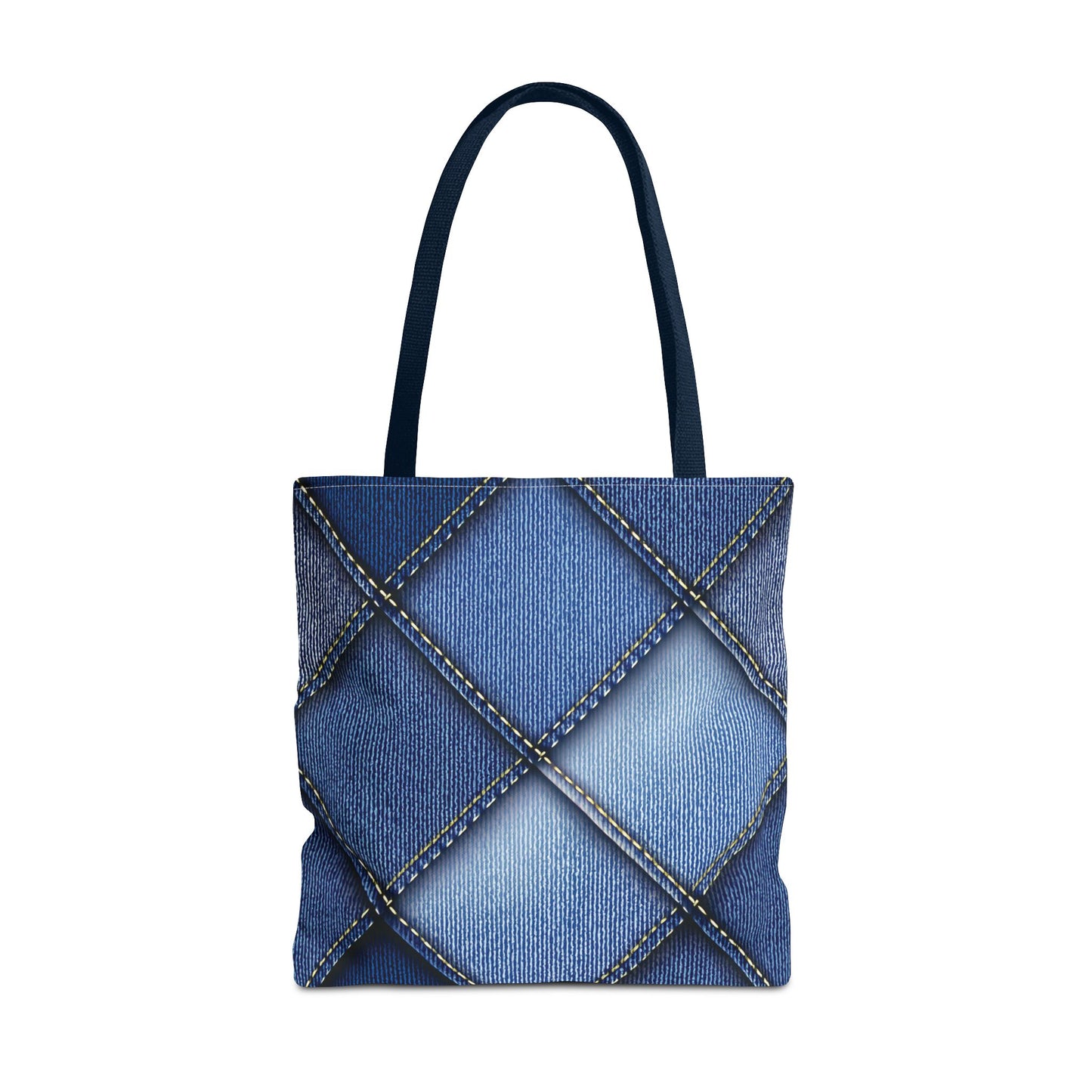 Denim Fabric Imitation Print Unisex Canvas Bag Poly Spun 3 Sizes Tote Bag 101