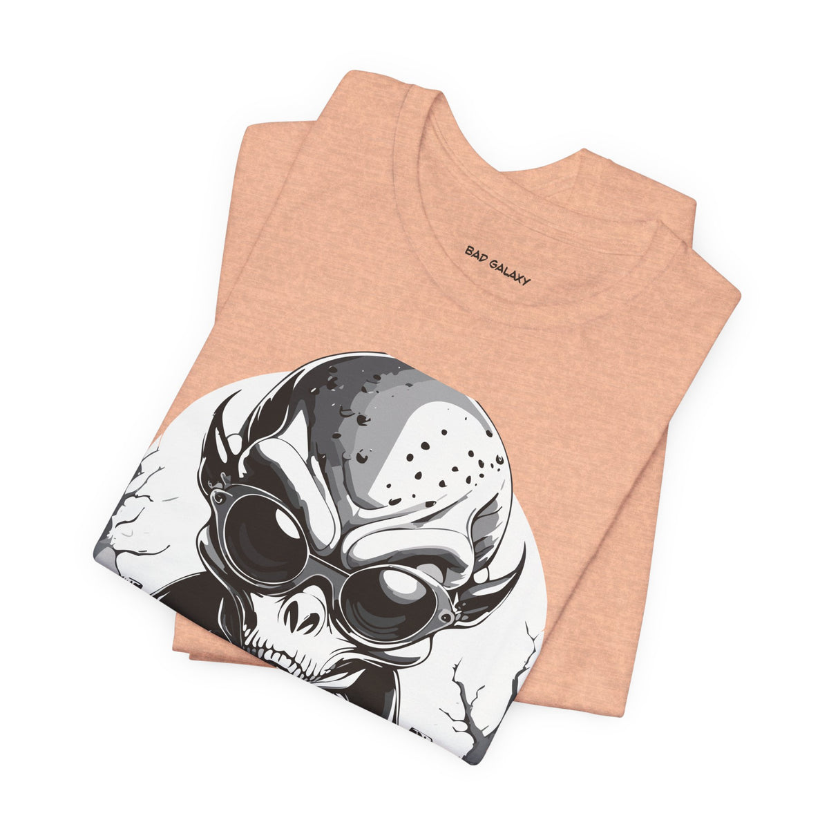 Alien Graphic Unisex Cotton Bella+Canvas Tee with Art Design b63