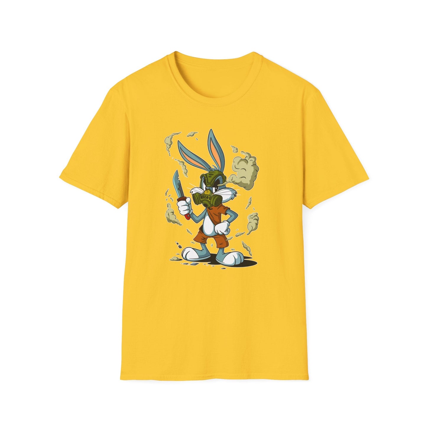 Bugs Bunny T Shirt Unisex Cartoon Graphic Tee Softstyle Gildan 64000 Short Sleeve