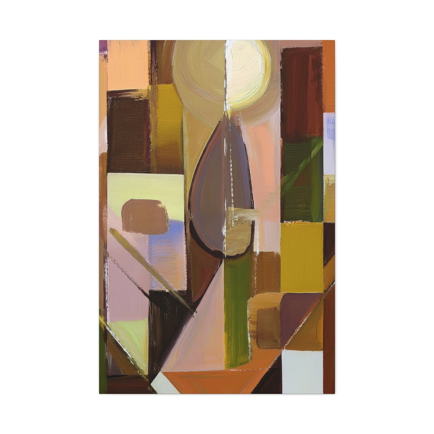 Abstract Geometric Painting Print Canvas 20x24,20x30,24x30 24x32,24x36,30x40 32x48,36x48,40x60 Pine-Wood Inner Frame ABS-55