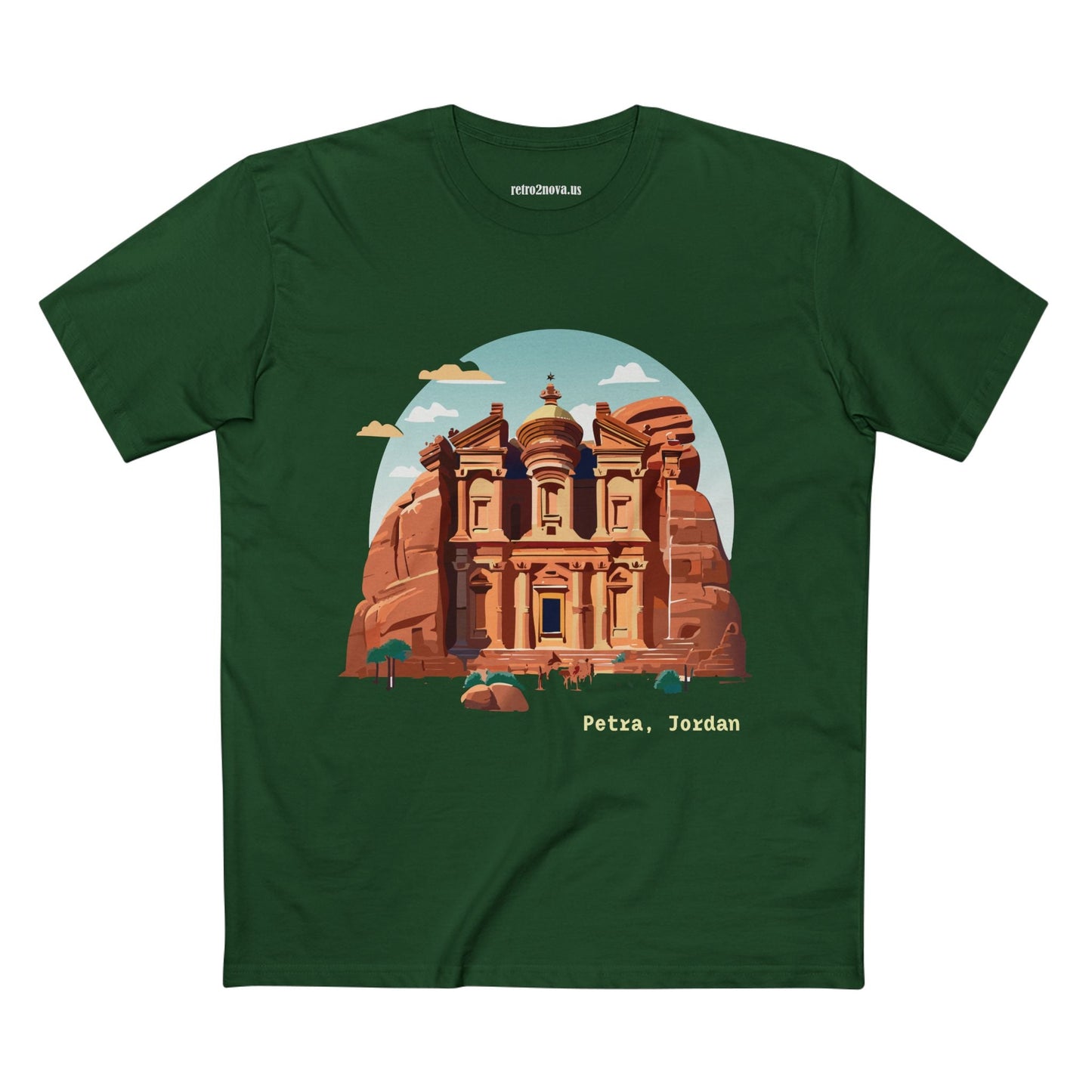 Petra Travel Shirt Unisex Premium Cotton Tee With Original Art Design For Tourists TT22
