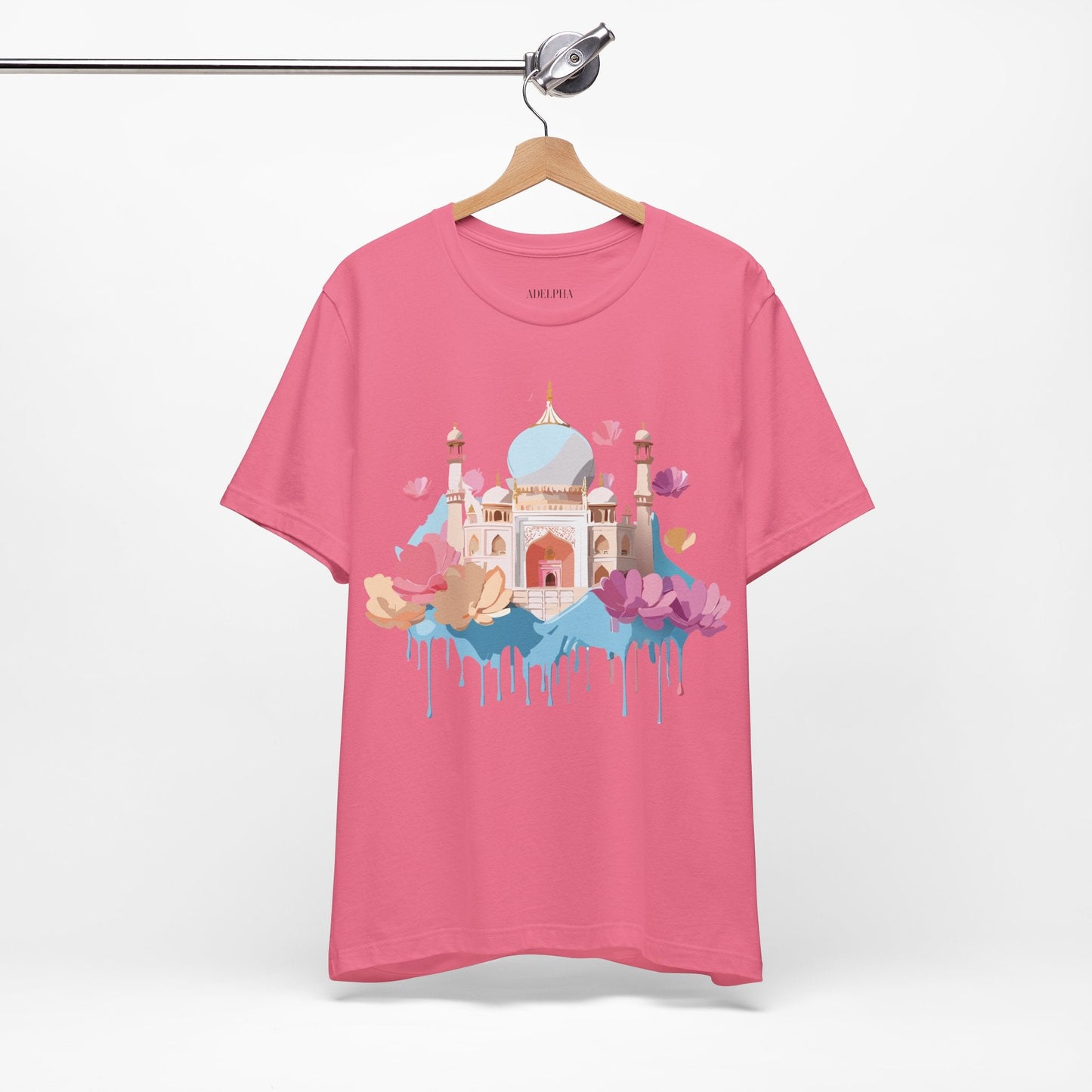 Tourist Shirt Taj Mahal Graphic Tee Unisex Short Sleeve Art From Adelpha Vintage Inspired
