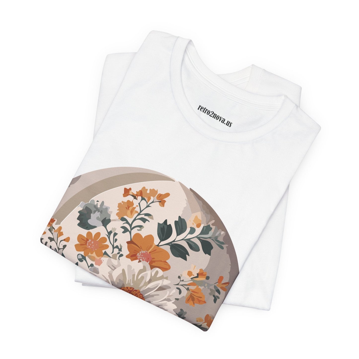 Retro2Nova Floral Shirt Unisex Jersey Short Sleeve Tee From Flowers Collection Free Shipping