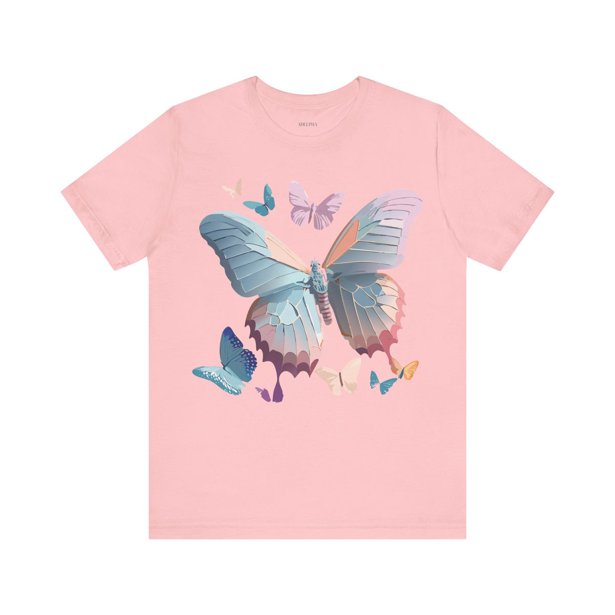 Butterfly Graphic Unisex Cotton Bella+Canvas Tee with Art Design n100