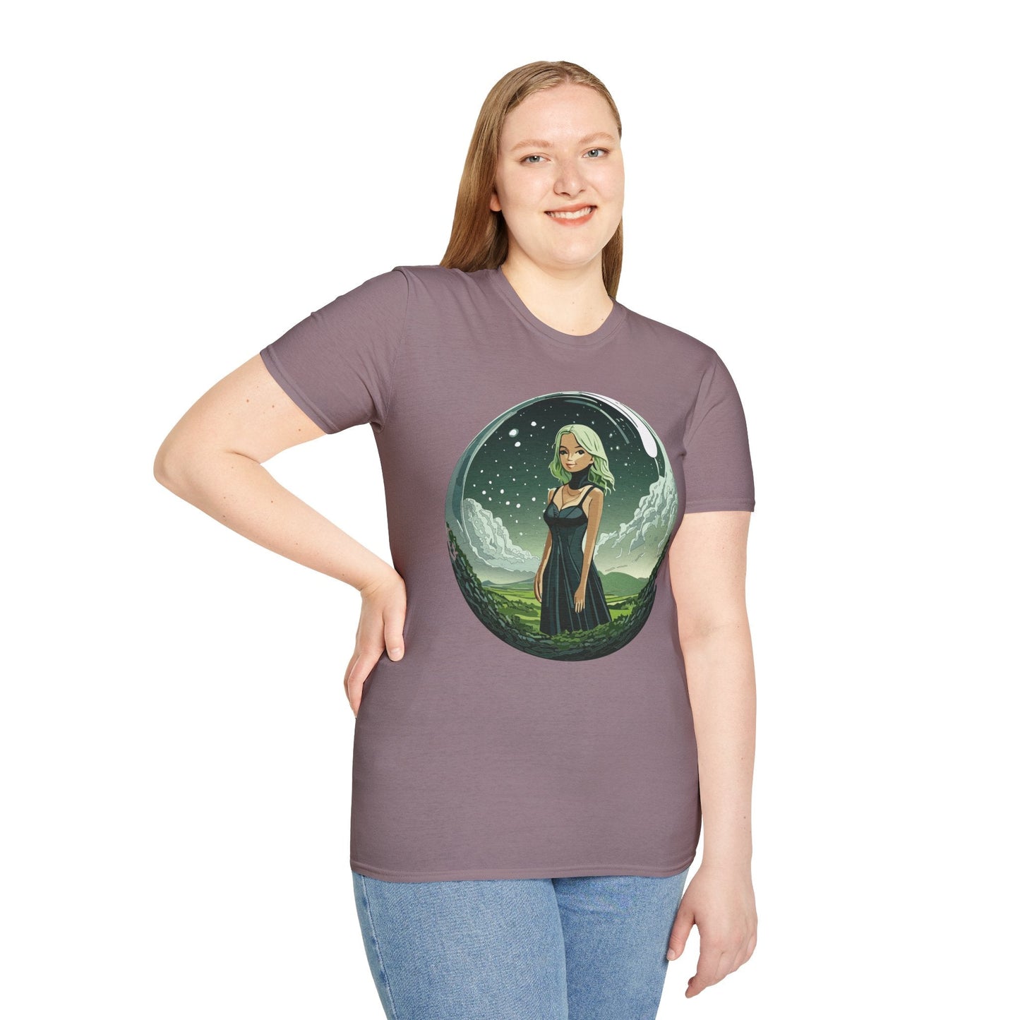 Womens Graphic T Shirt Art Design Tee Ladies Short Sleeve Softstyle 64000 Cotton Ring Spun