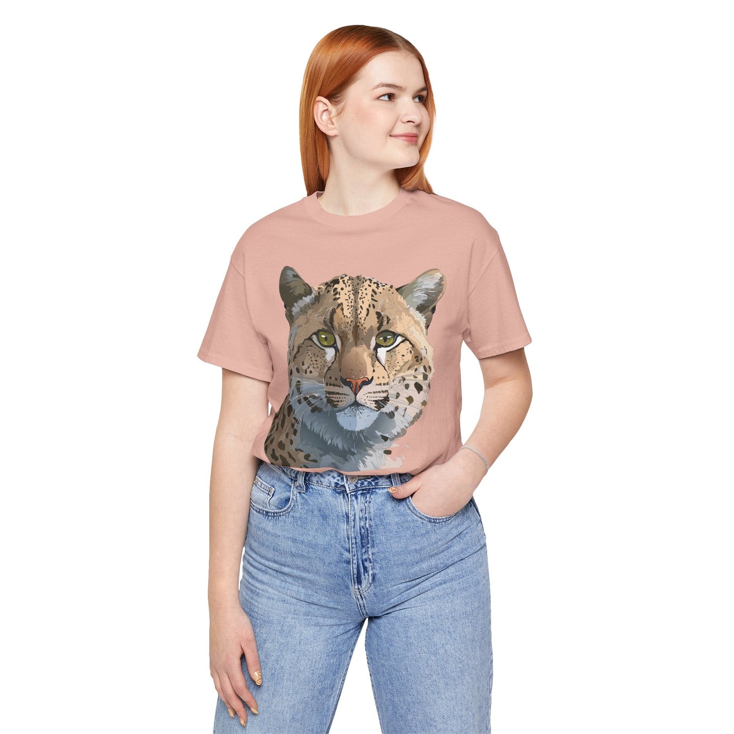 Unisex Animal Shirt With Animals Art Design Tee Short Sleeve Wildlife Print Tee Shirt