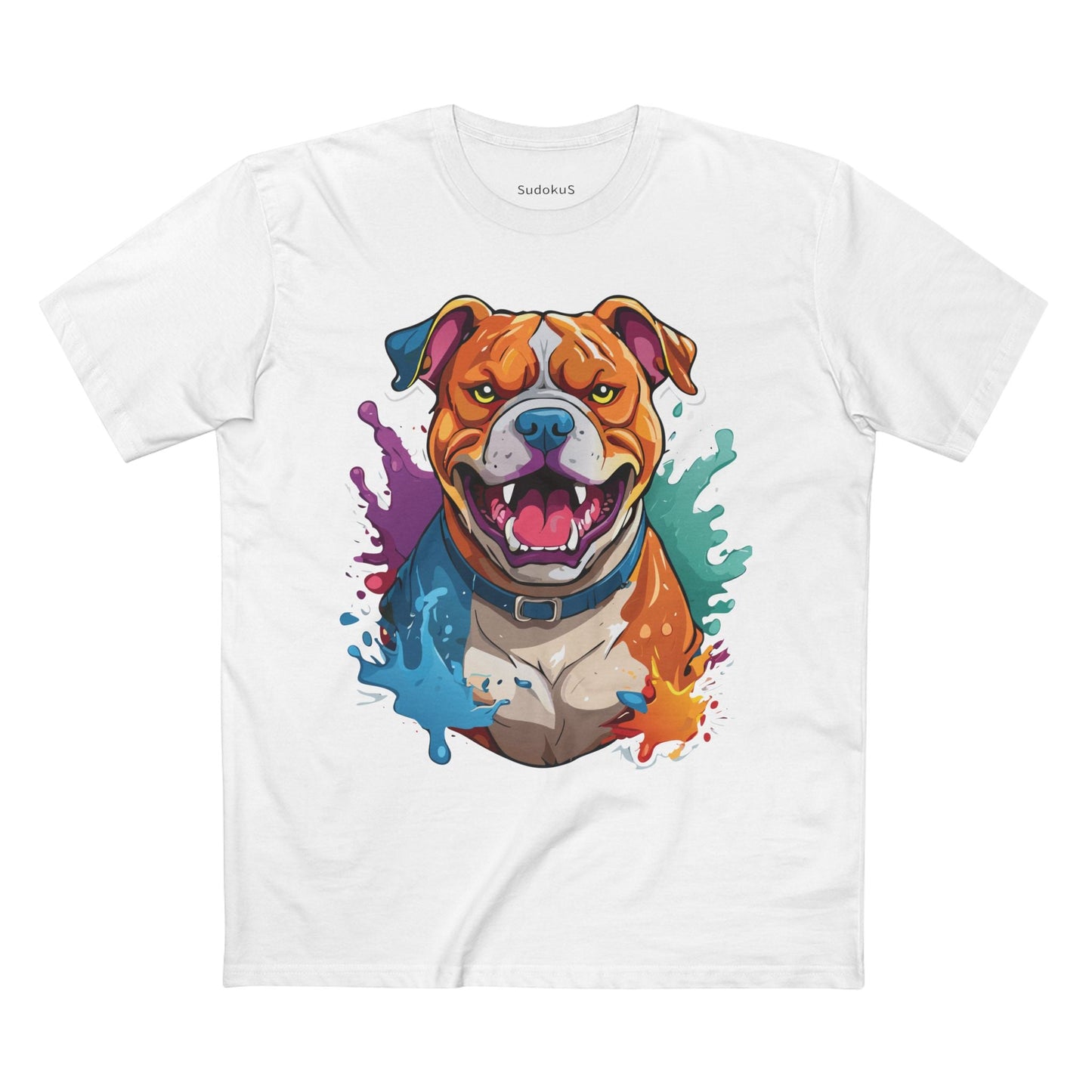 Dog Graphic Unisex 100 Cotton Staple Tee with Animal Design Artwork 34