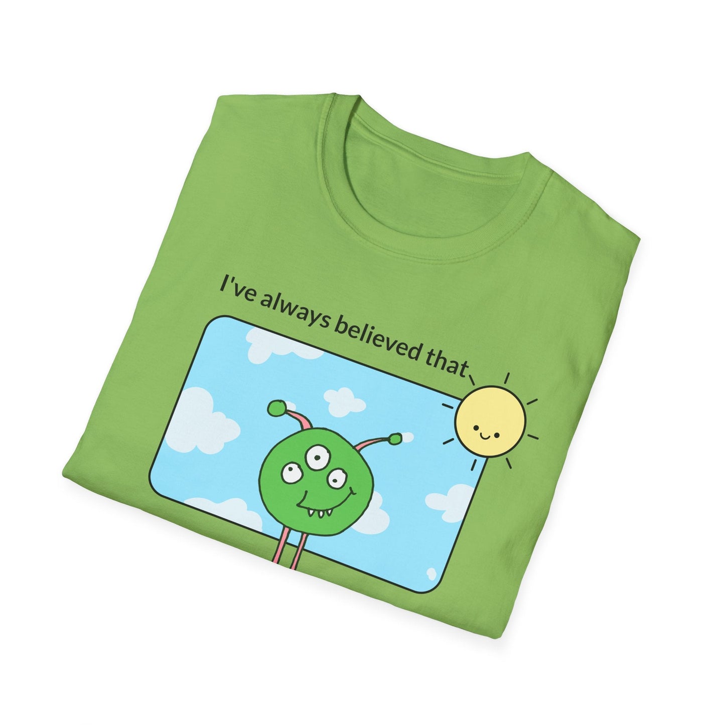 Alien Cartoon Humans Are Weird TShirt