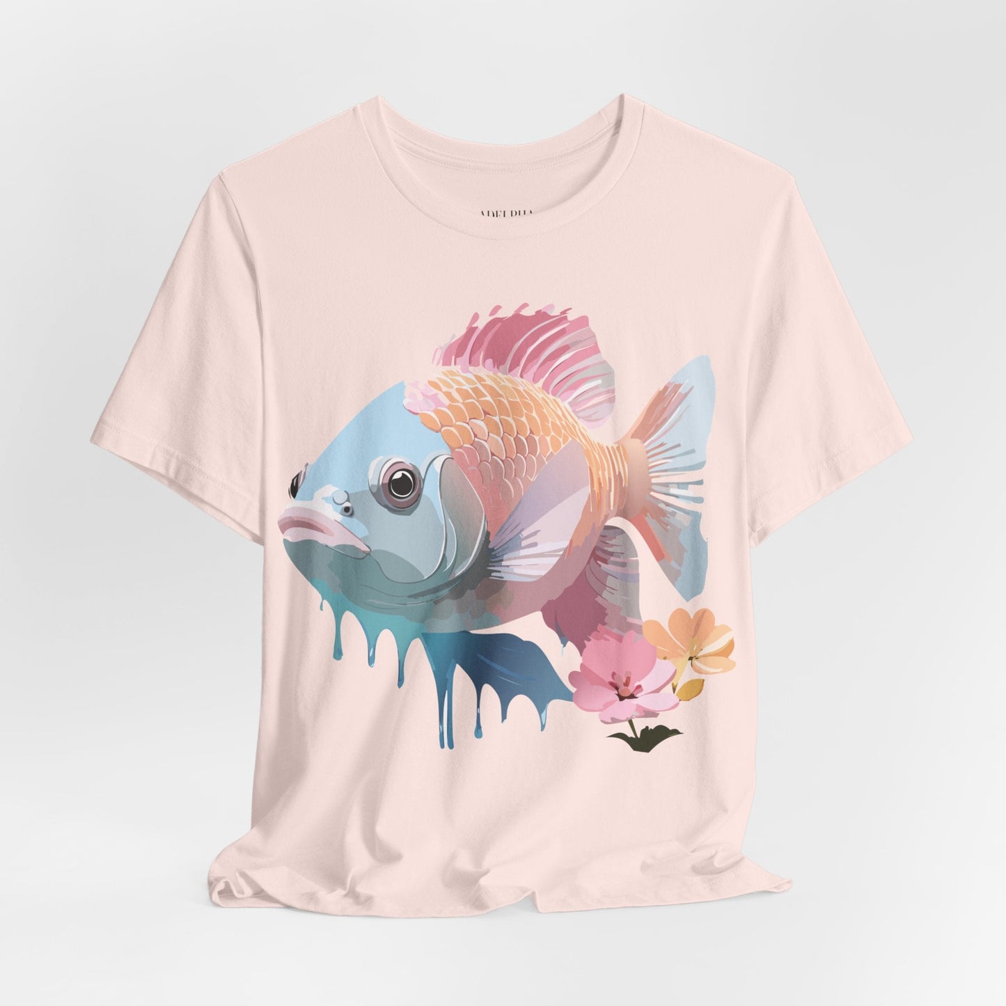 Fish Graphic Unisex 100 Cotton Vintage Artwork Tee 1