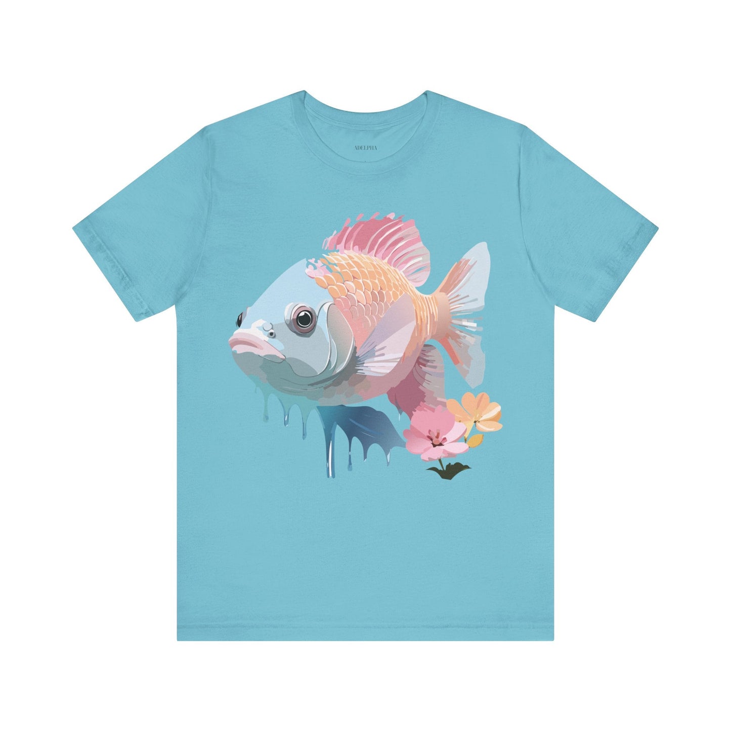Fish Graphic Unisex 100 Cotton Vintage Artwork Tee 1