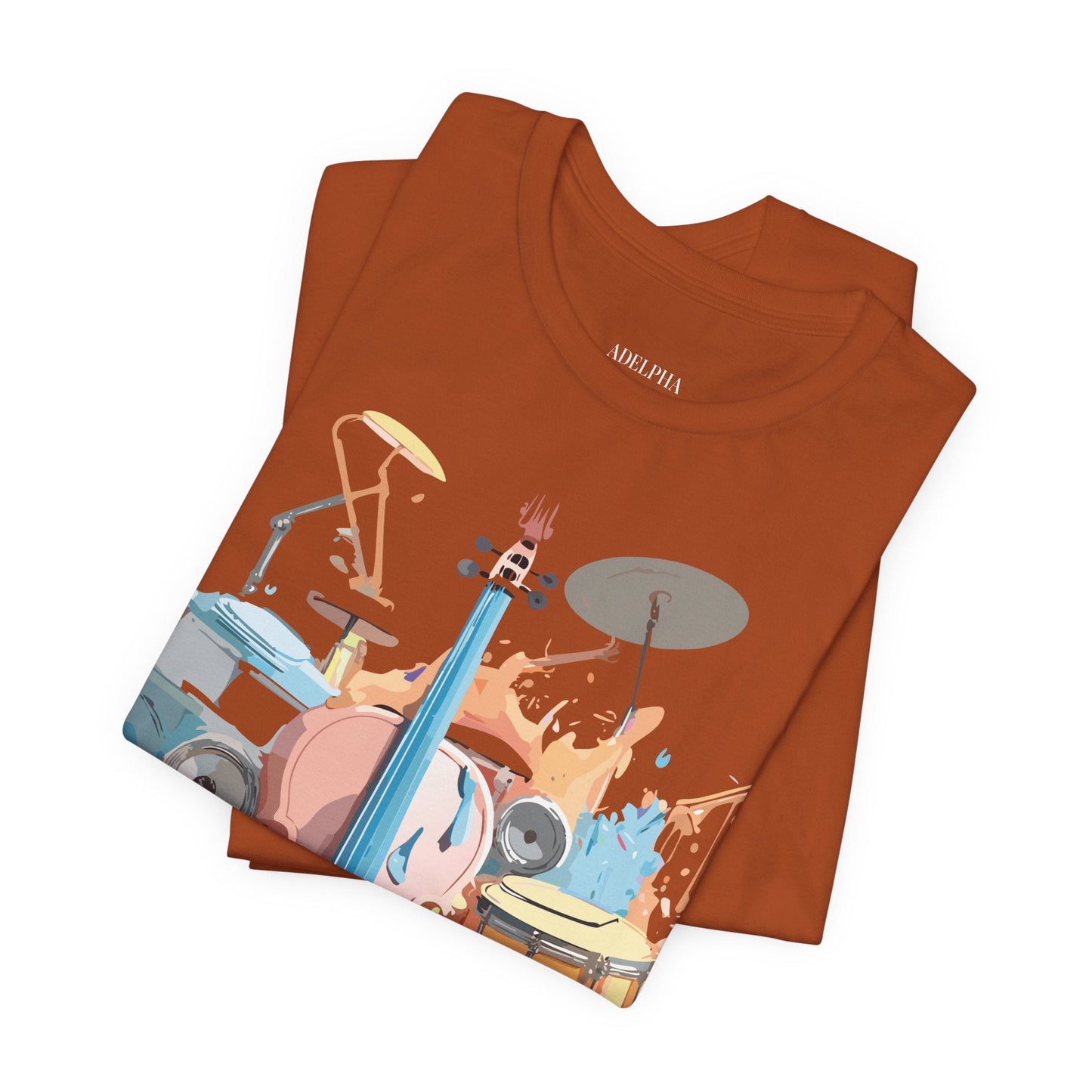 Adelpha Graphic Music T Shirt Unisex Jersey Short Sleeve Tee Art Design Premium Vintage Inspired