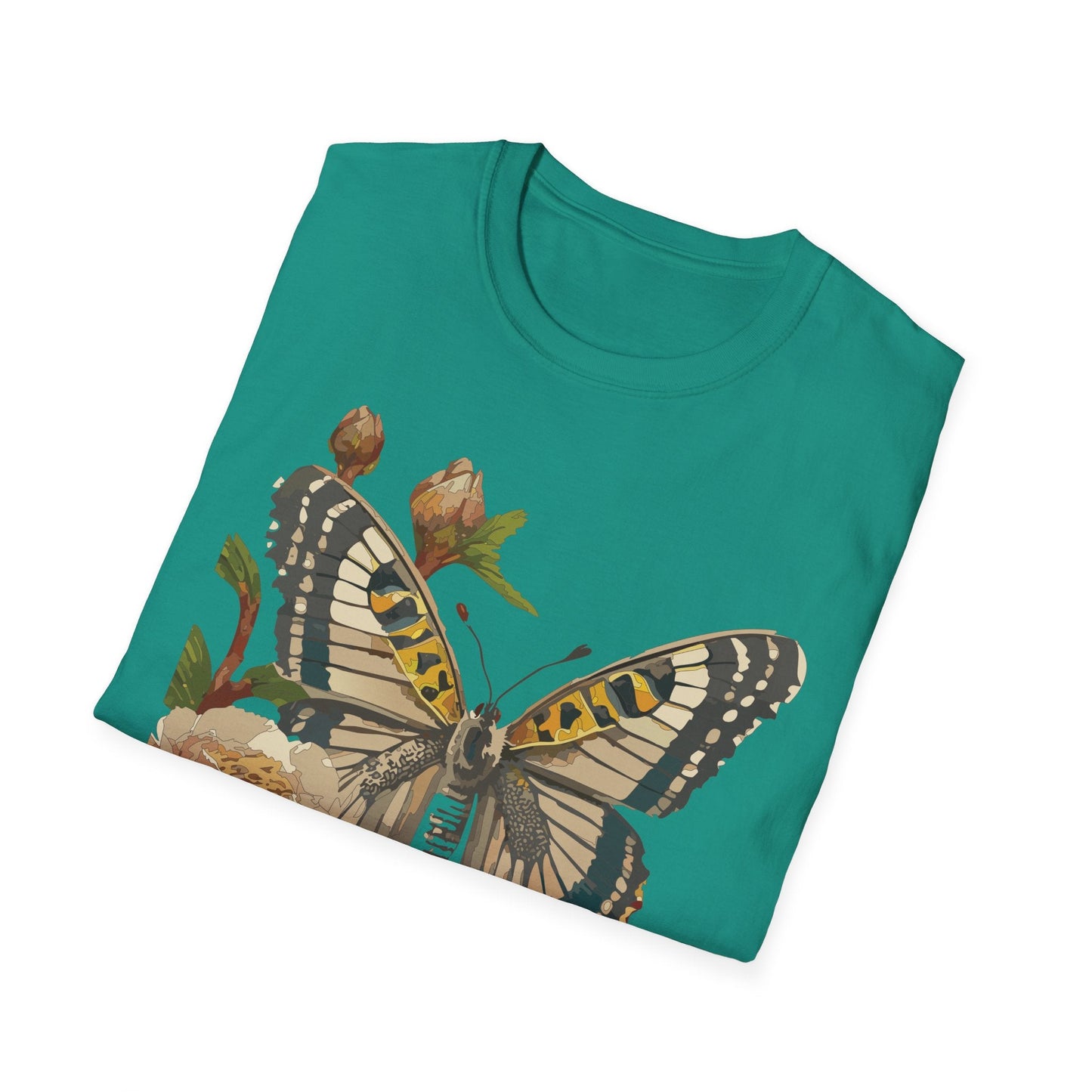 Butterfly Shirt Unisex T Shirt Monarch Butterfly Gildan Softstyle 64000 Cotton Tee