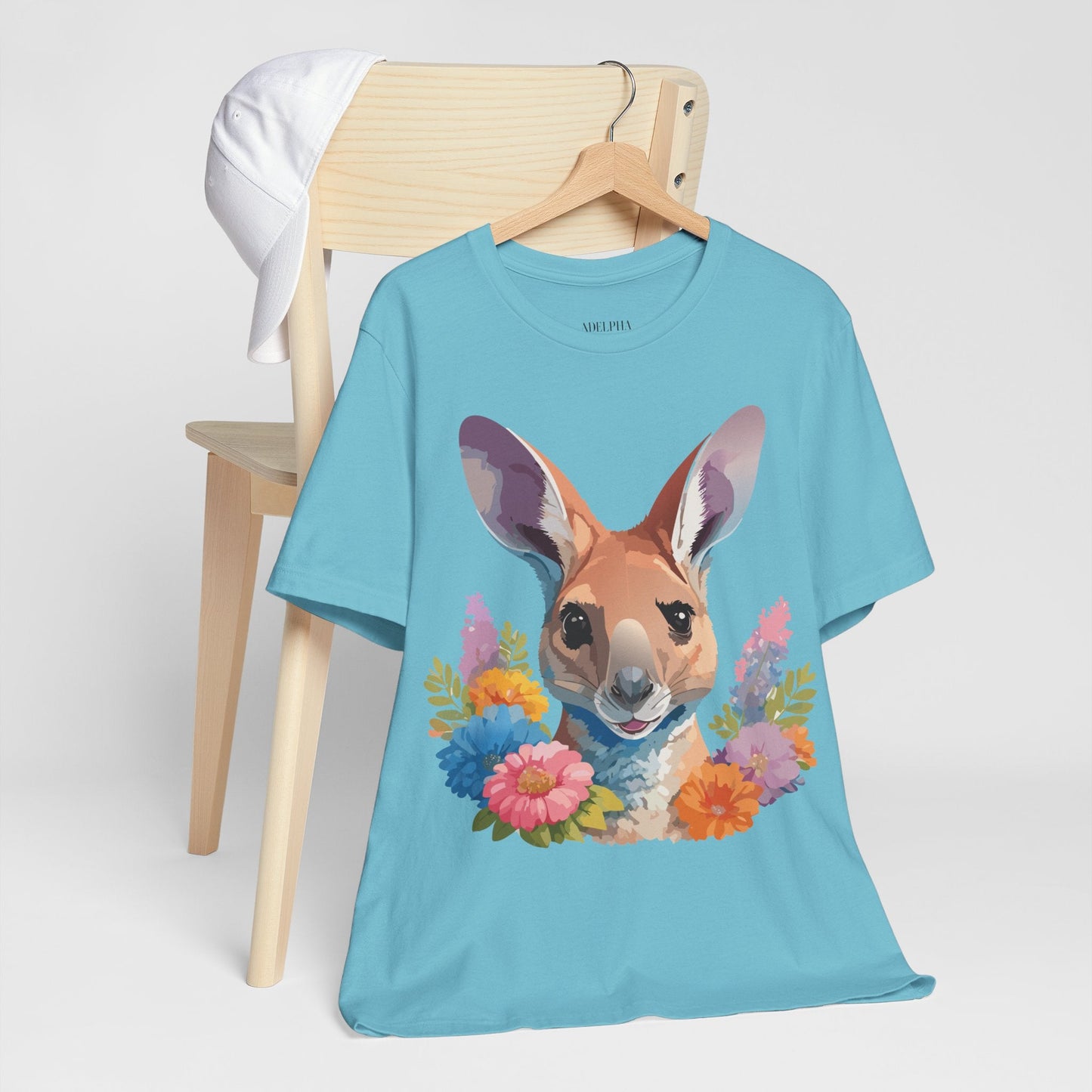 Kangaroo Graphic Unisex 100 Cotton Vintage Animal Artwork Tee 4