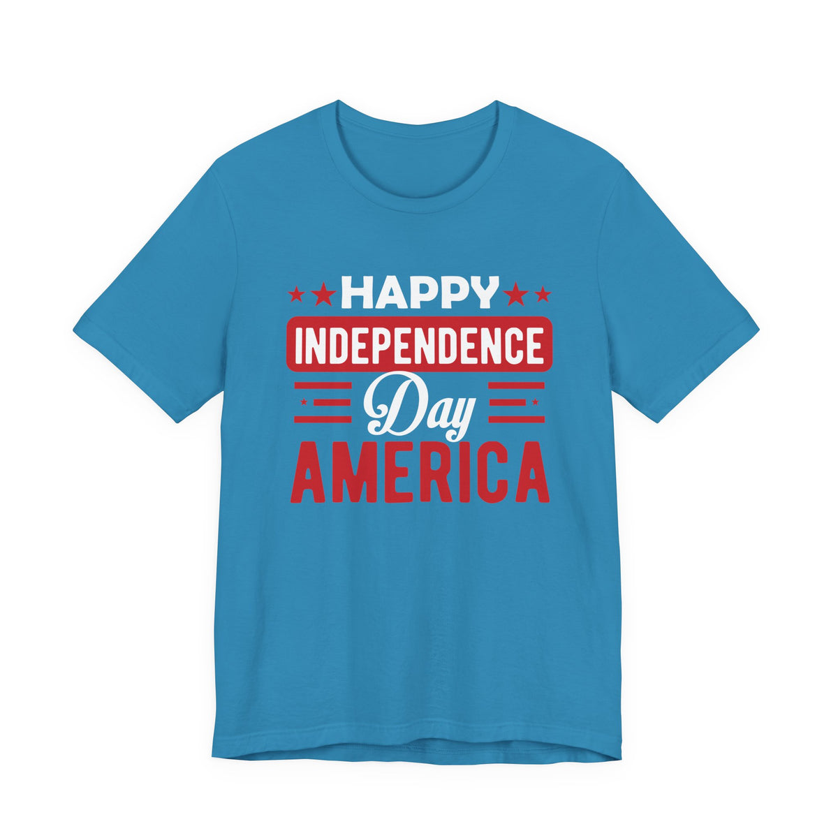 Happy Independence Day America T-Shirt Fourth of July Patriotic Unisex Cotton Tee 015