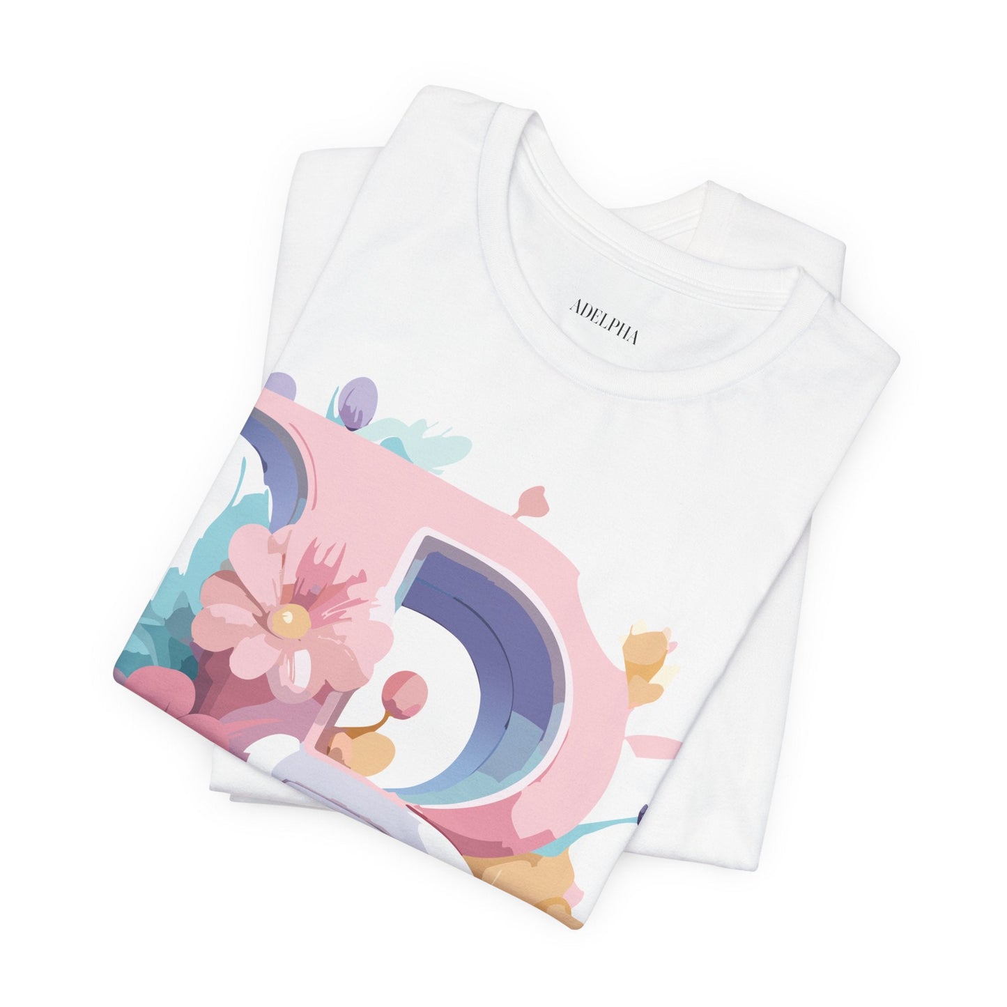 Letter B Shirt Unisex Graphic Tee By Adelpha With Vintage Inspired Artwork Short Sleeve