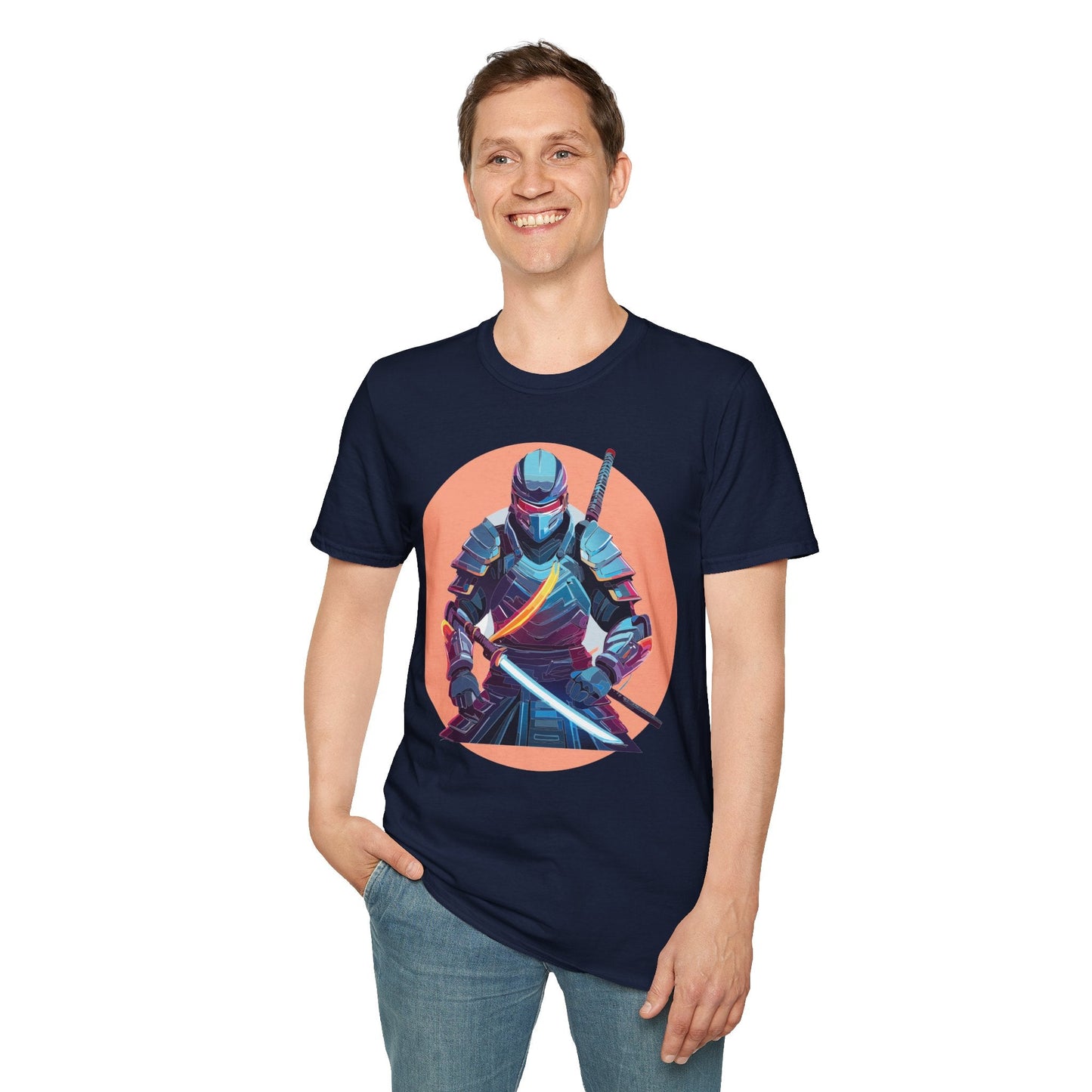 Samurai Shirt Unisex T Shirt 100 Percent Ring Spun Cotton Softstyle Tee Gildan 64000