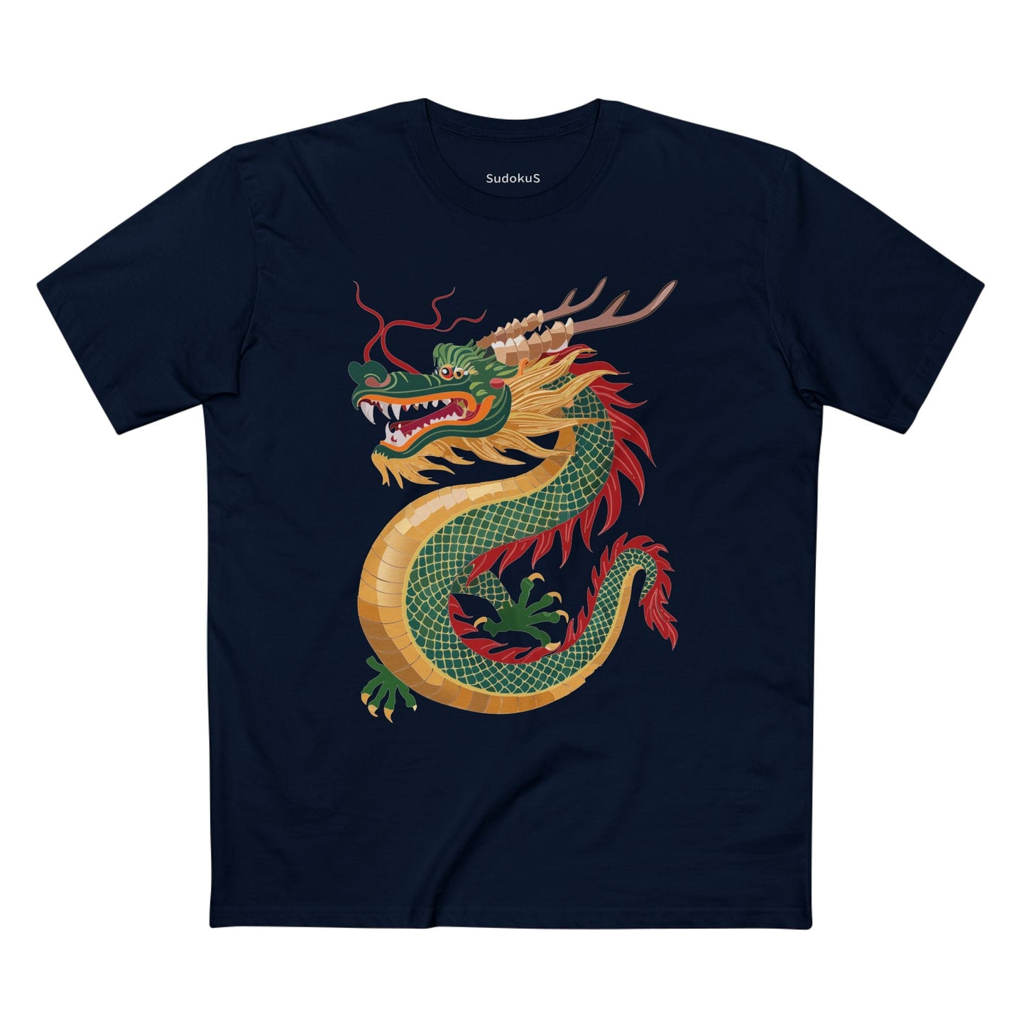 Dragon Graphic Unisex 100 Cotton Staple Tee 12