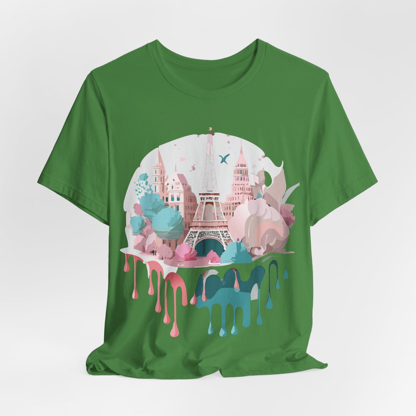 Paris Tourist Shirt Graphic Tee Unisex Jersey Short Sleeve Adelpha Vintage Art Design