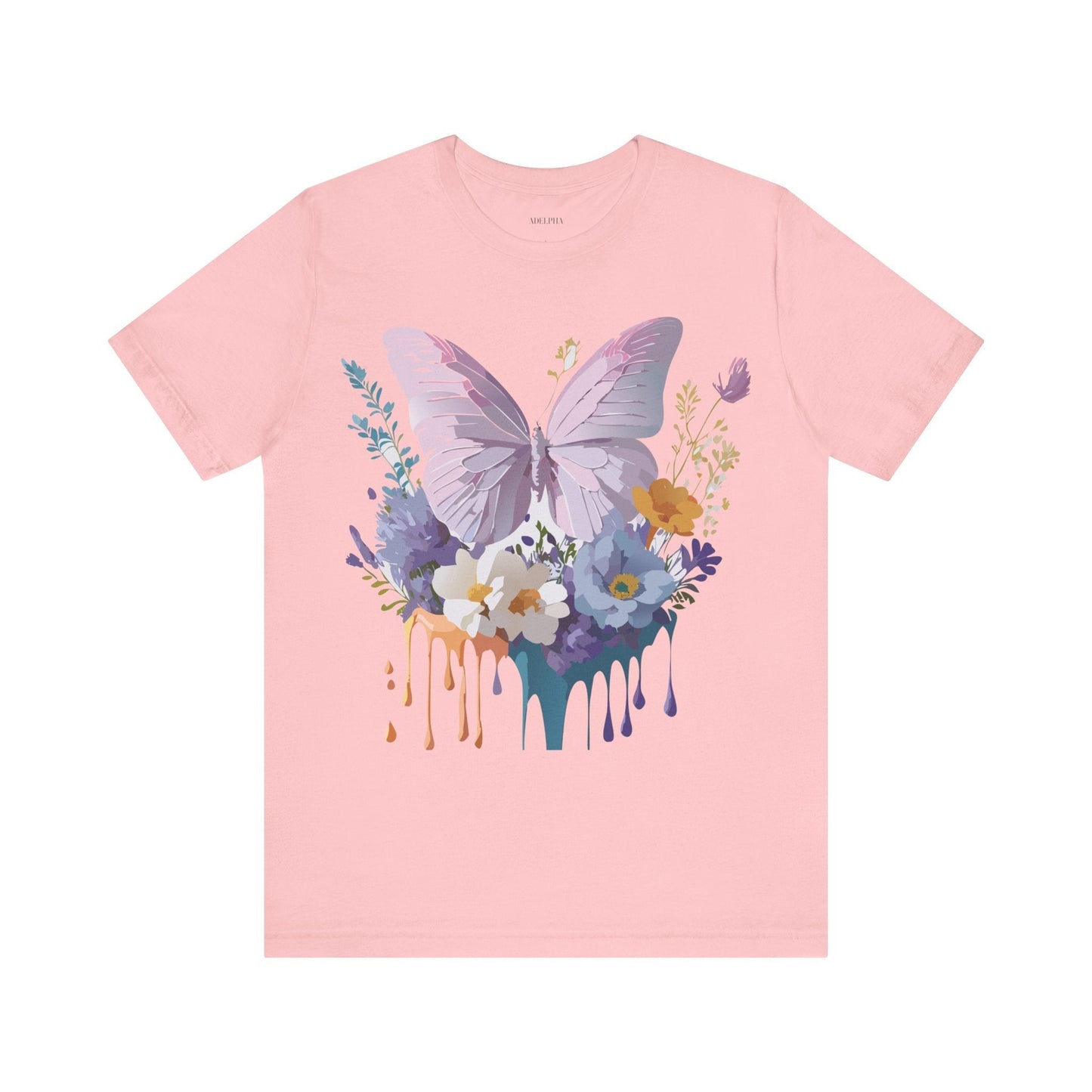 Adelpha Graphic Butterfly Unisex Short Sleeve Graphic Tee Art Design