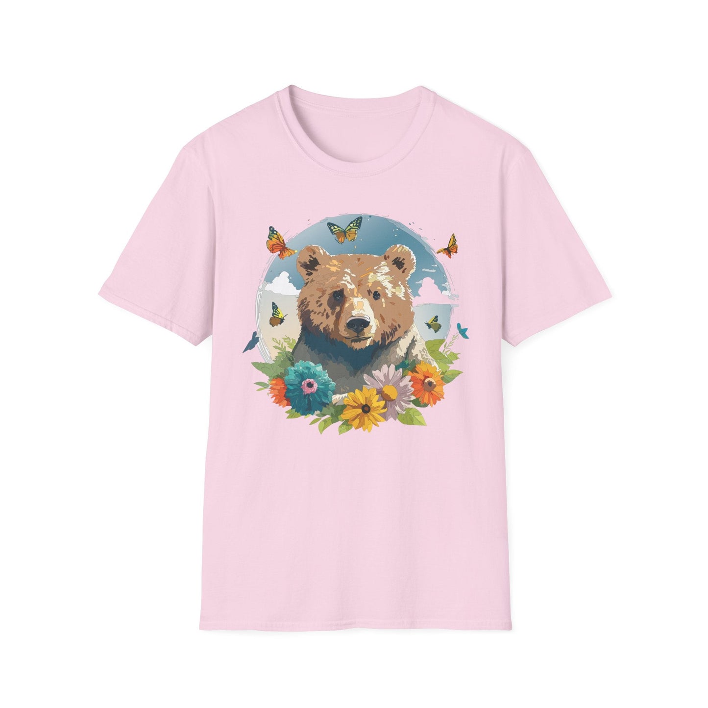 Bear T Shirt Unisex Teddy Bear Tee Softstyle 64000 Ring Spun Cotton Tee Lightweight Breathable