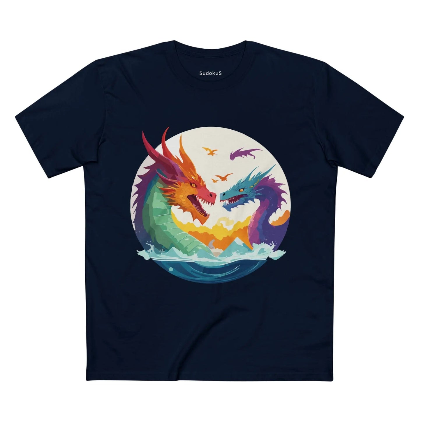 Dragon Graphic Unisex 100 Cotton Staple Tee 20