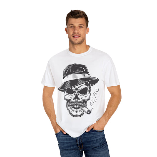 Unisex-T-Shirt aus Baumwolle mit Totenkopf 