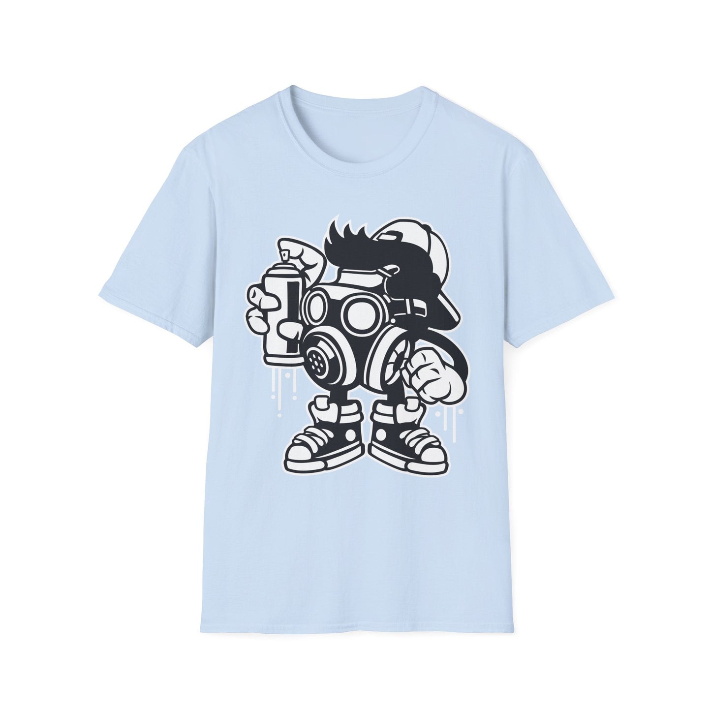 Cartoon T Shirt Unisex Animation Tee Funny Art Design Gildan Softstyle 64000 Ring Spun Cotton