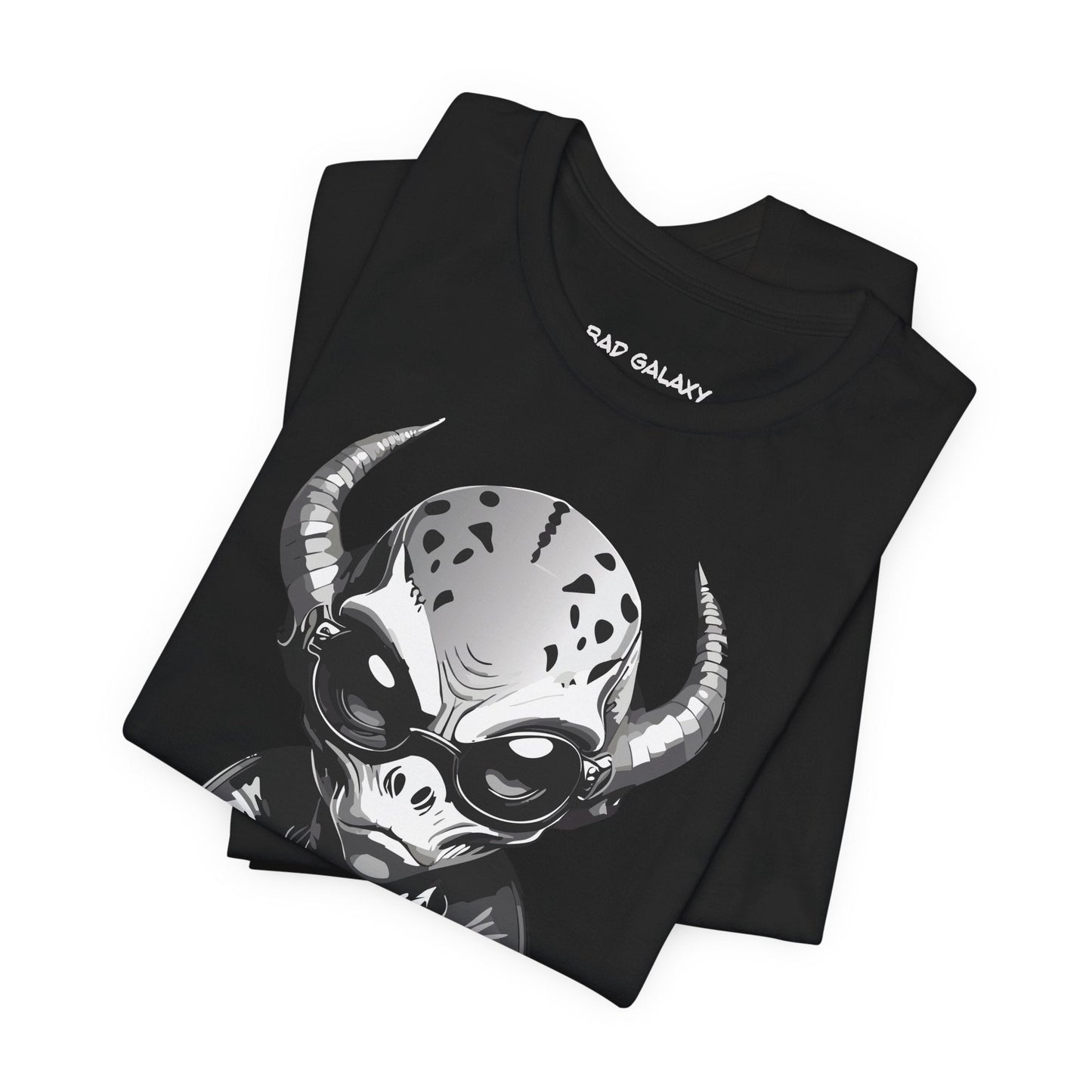 Alien Tee Shirt From Bad Galaxy 100 Percent Cotton Eco Friendly Ink Printed In USA