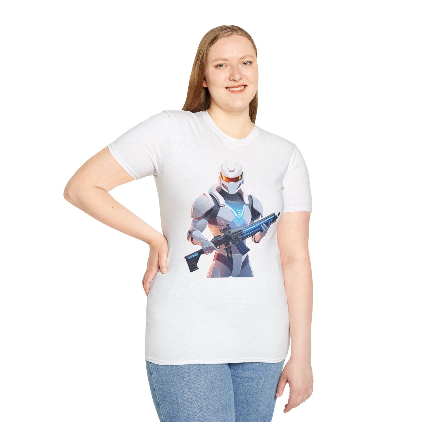 Robocop T Shirt Unisex Gildan Softstyle 64000 100 Percent Ring Spun Cotton Tee With Artwork