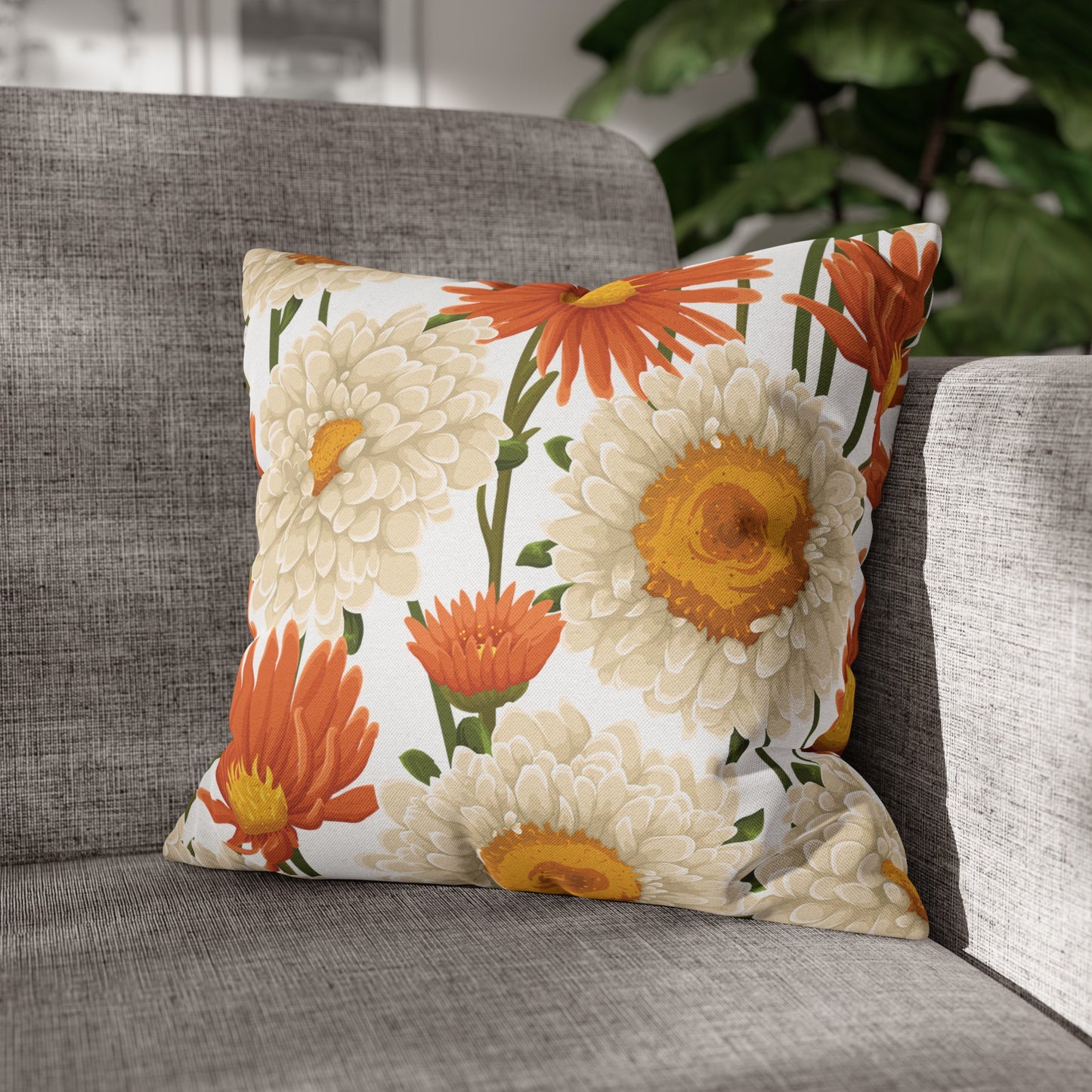 Floral Poly Pillowcase