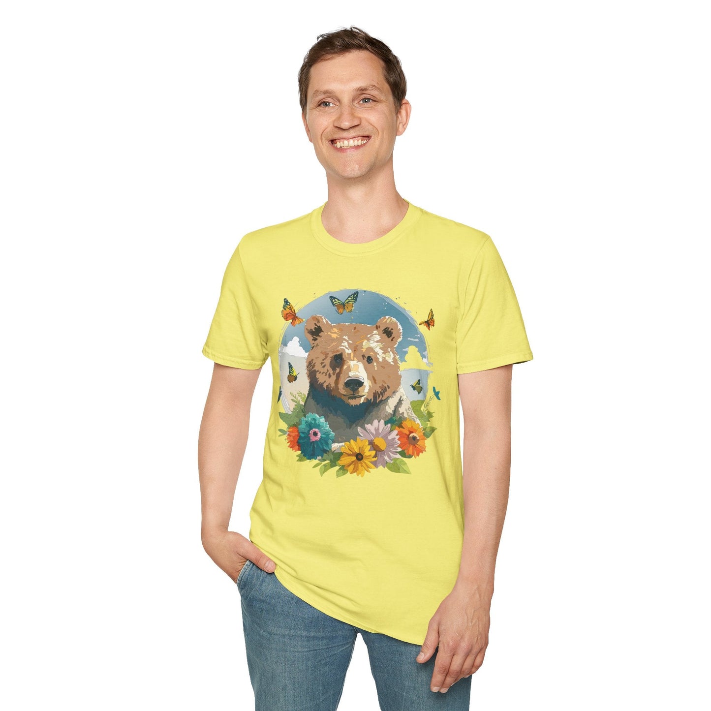 Bear T Shirt Unisex Teddy Bear Tee Softstyle 64000 Ring Spun Cotton Tee Lightweight Breathable