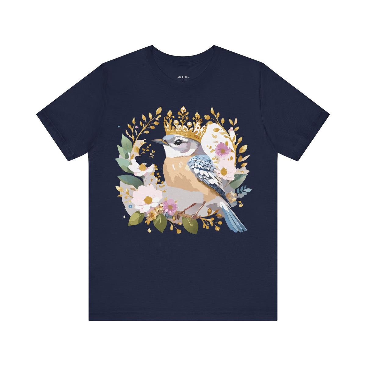Medallion Graphic Unisex Cotton Bella+Canvas Tee with Floral Art Design n149