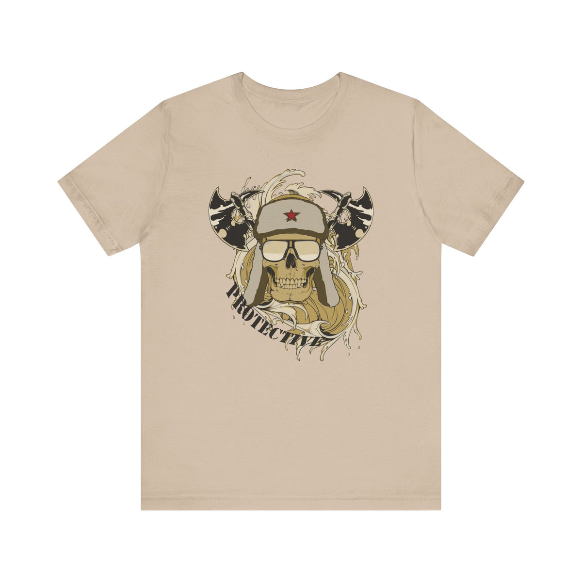 Viking Skull Graphic with Horned Helmet T-Shirt Captain Design Unisex Cotton Tee Art-41
