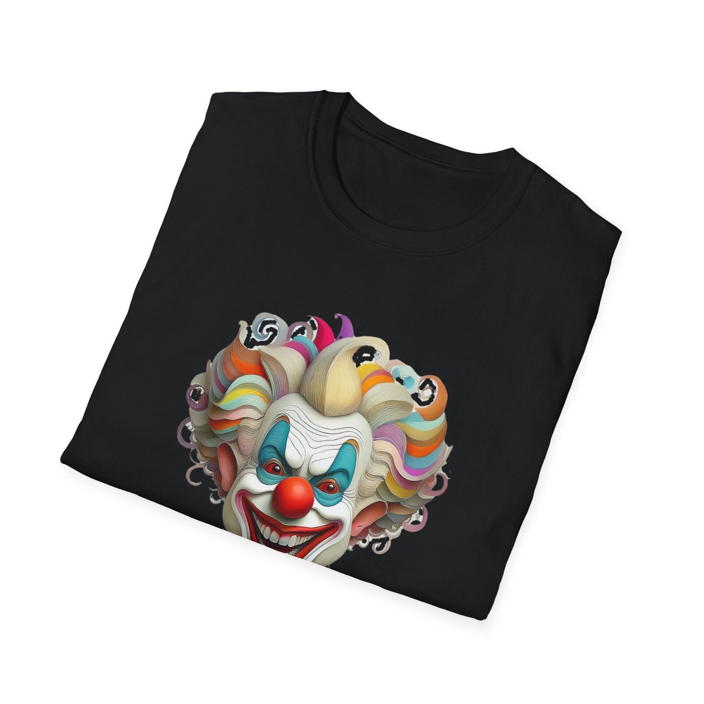 Clown Shirt Unisex T Shirt With Funny Man Circus Motif And Scary Man Design Graphic Print