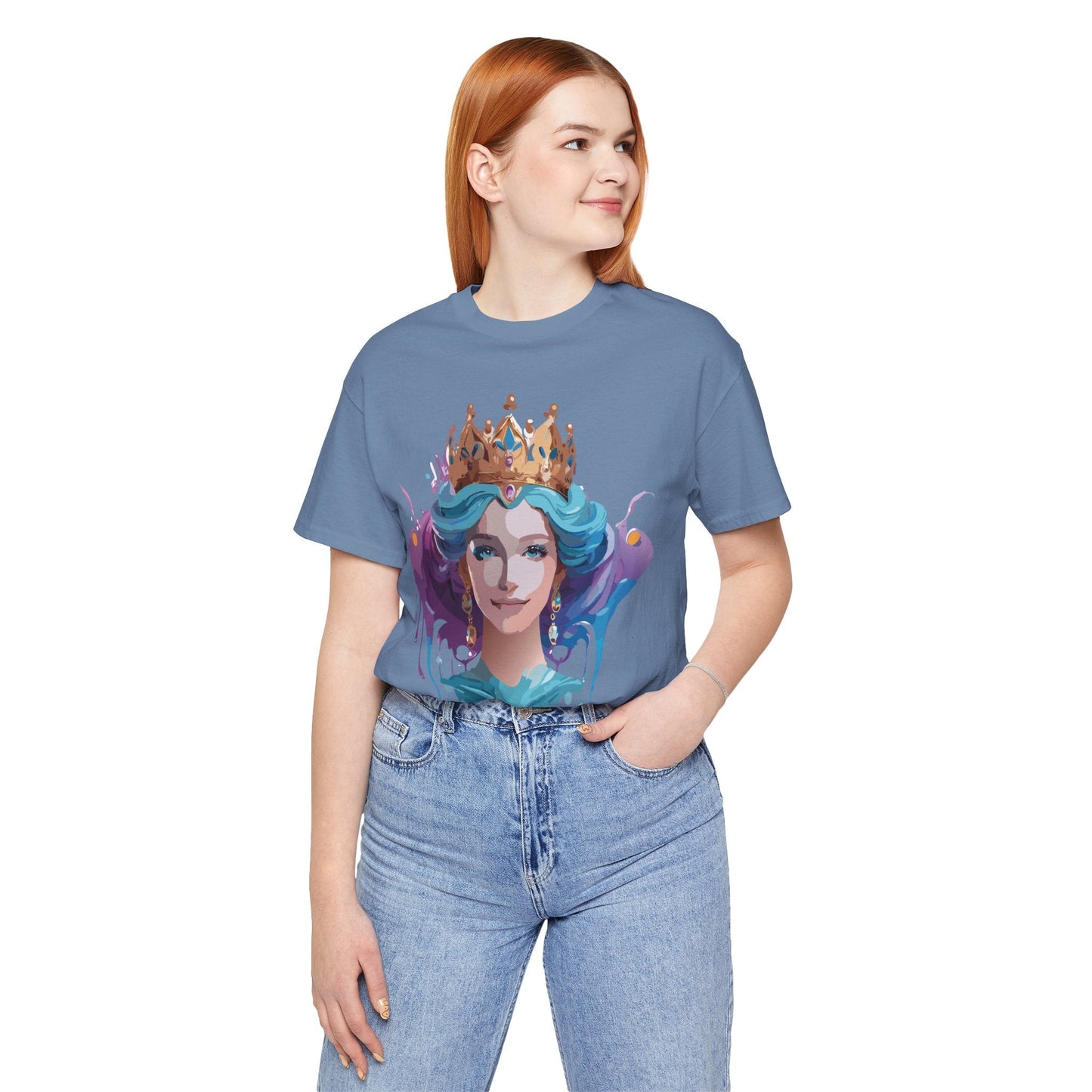 Queen Woman Portrait Graphic Unisex 100 Cotton Vintage Artwork Tee 1