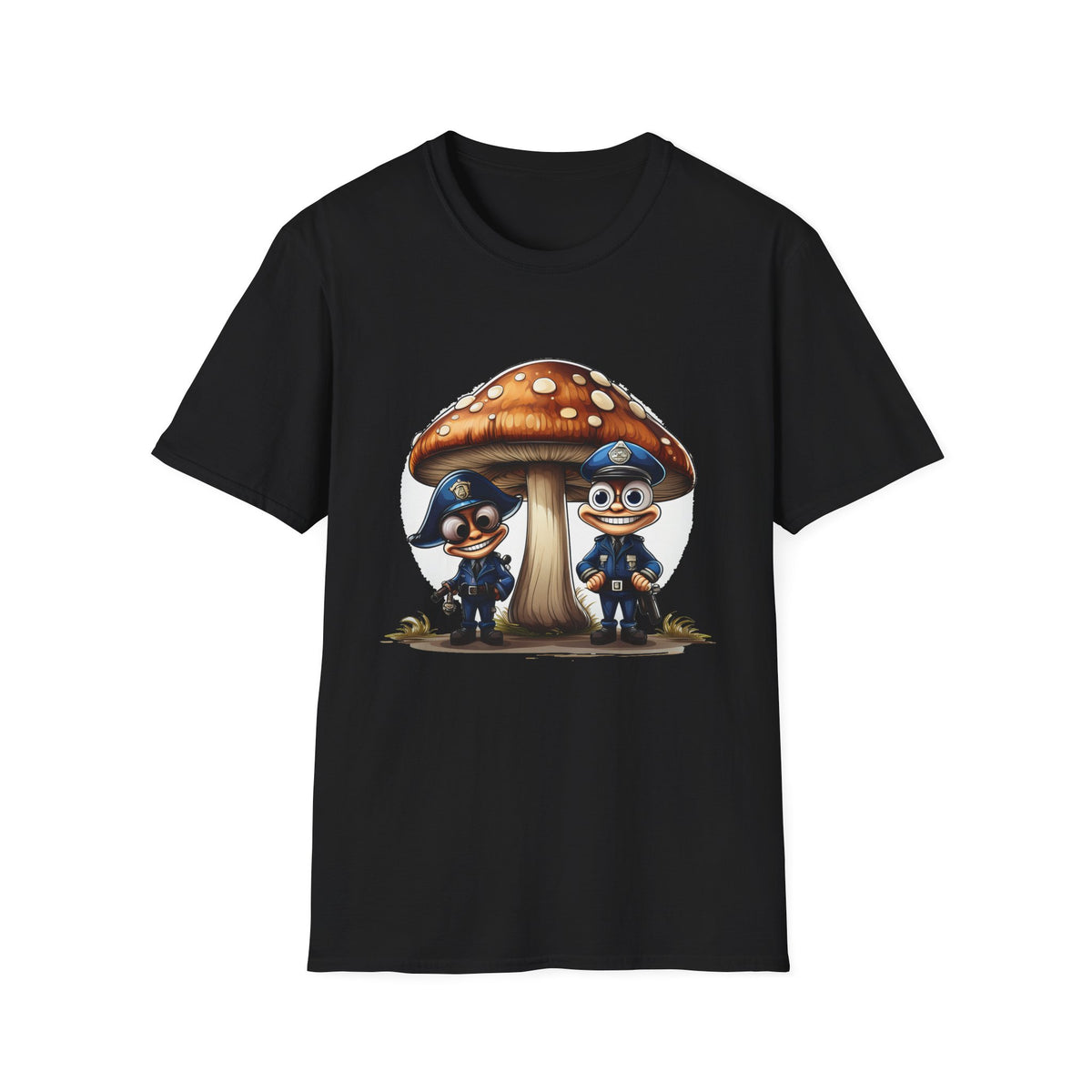 Funny Mashroom Cartoon  Graphic Tee Gildan Unisex 100 Cotton Tee Shirt c16