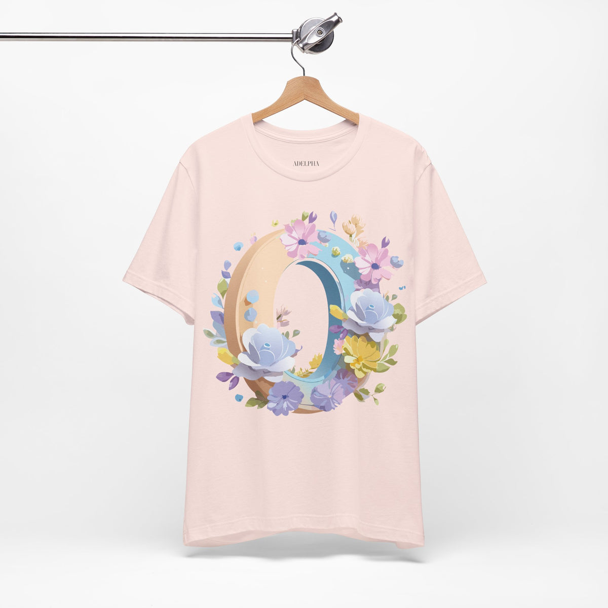 Letter O Graphic Unisex Cotton Bella+Canvas Tee with Art Letter Design