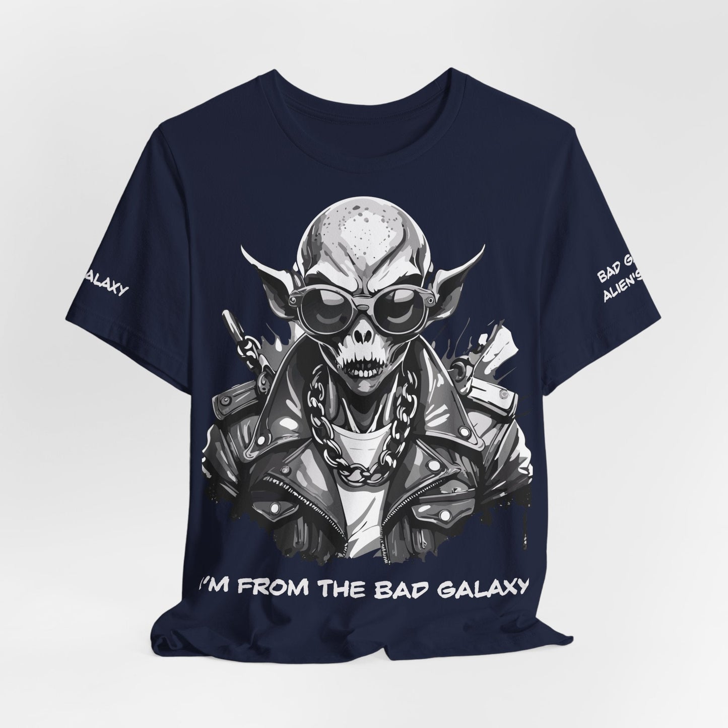 Alien Tee Shirt From Bad Galaxy Made To Order Free Shipping 100 Percent Cotton Eco Friendly In USA